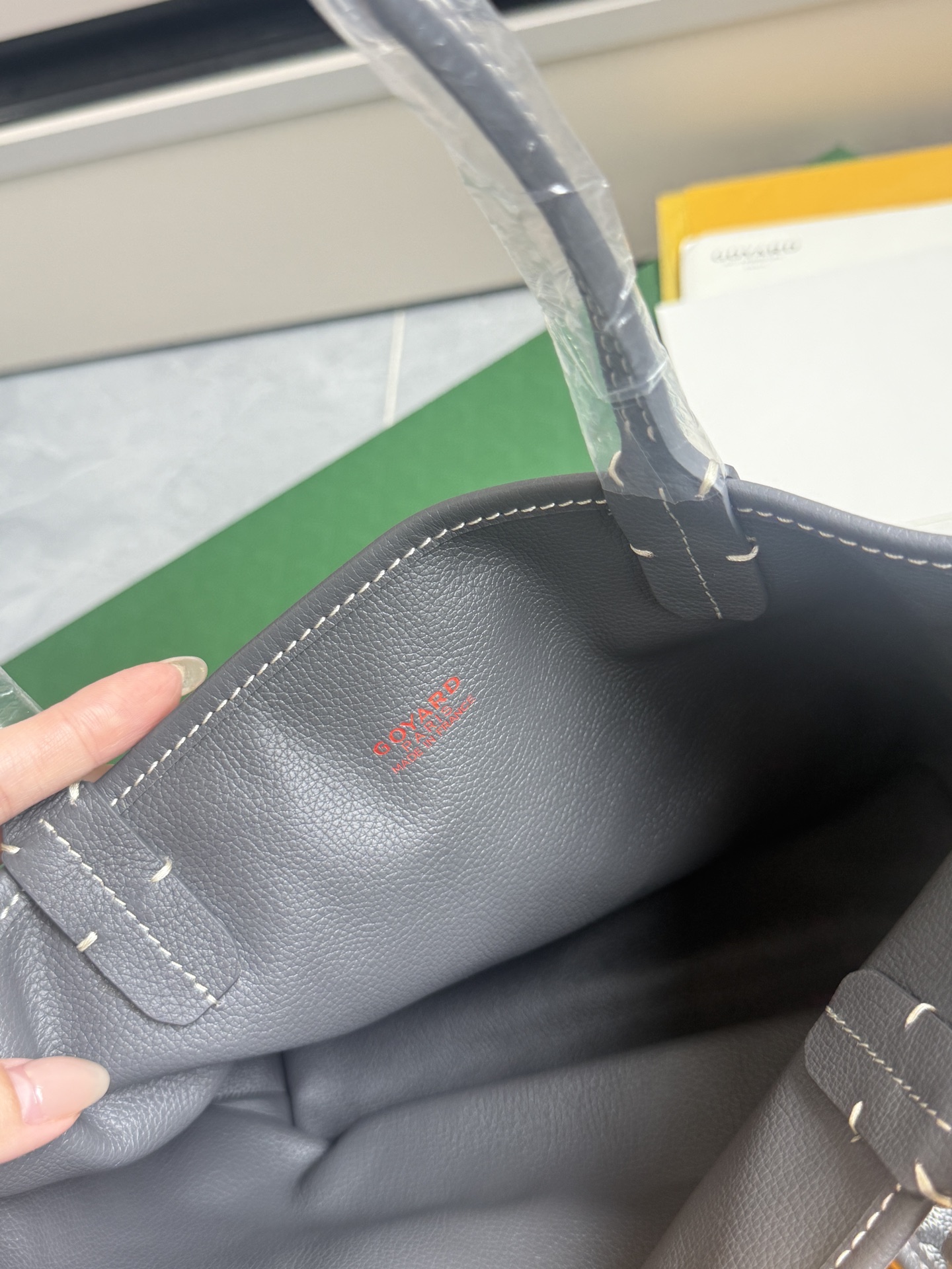 Goyard 狗牙购物袋·迷你·灰色