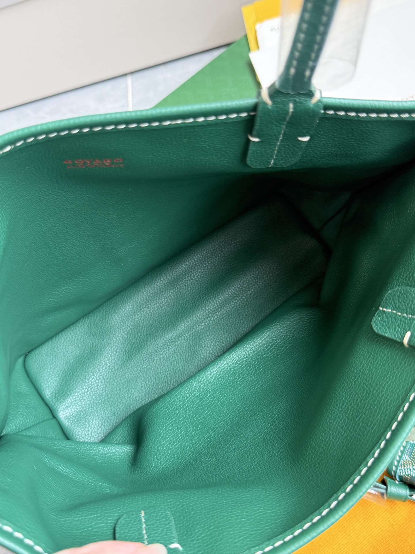 Gucci 狗牙购物袋·迷你·绿色