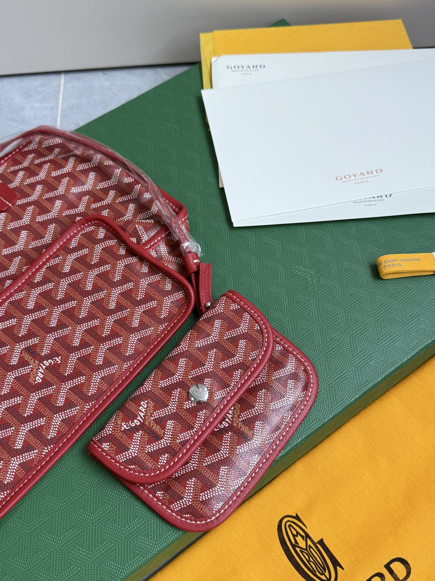 Gucci 狗牙购物袋·迷你·红色