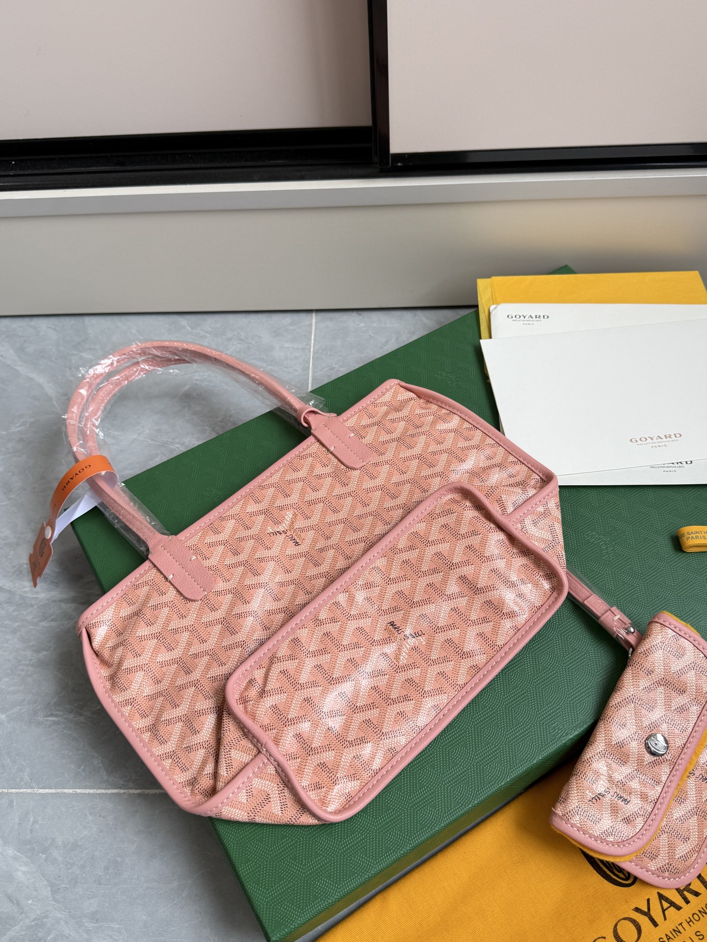 Goyard 狗牙购物袋·迷你·粉色