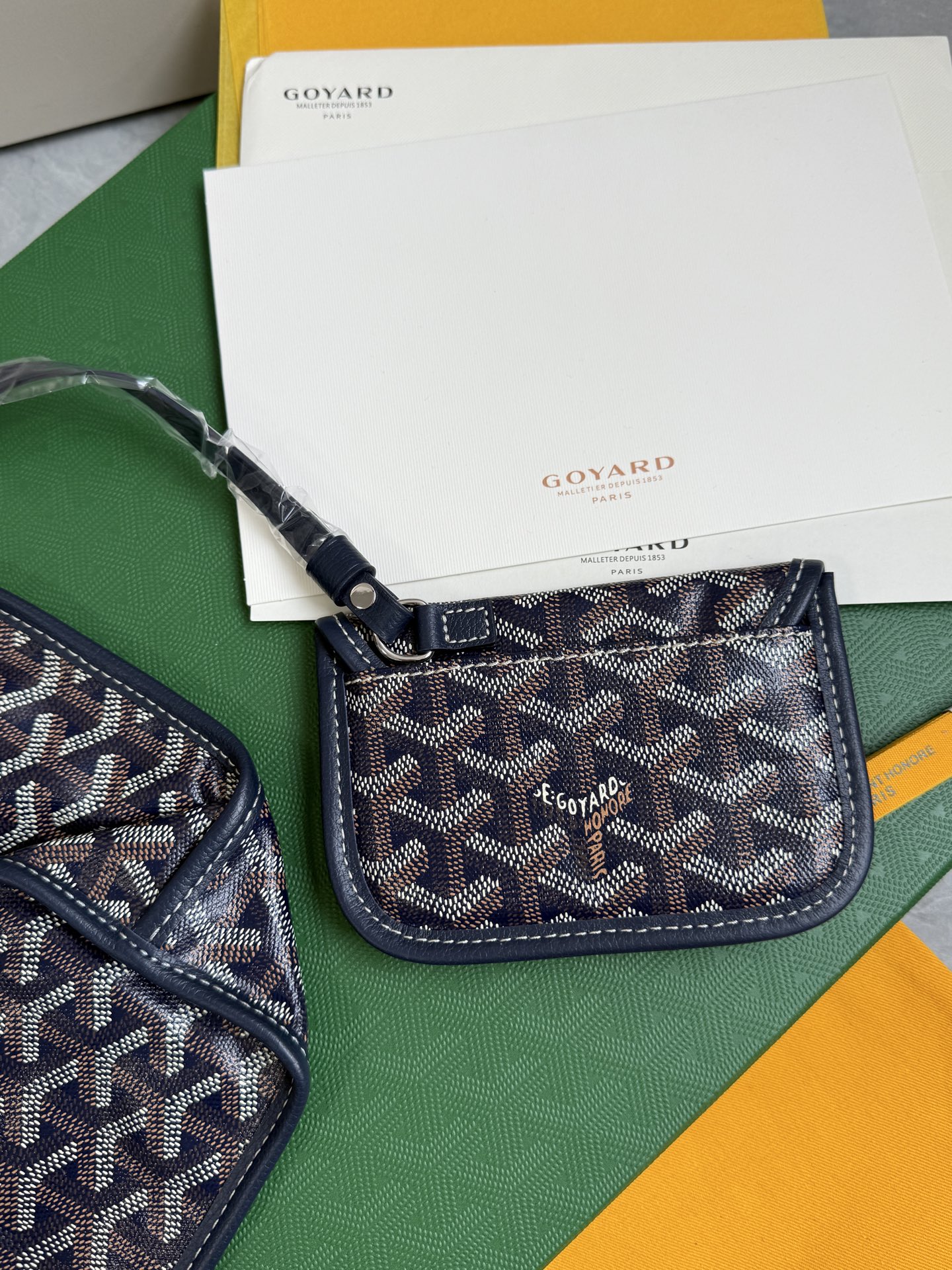 Gucci 狗牙购物袋·迷你·深蓝色