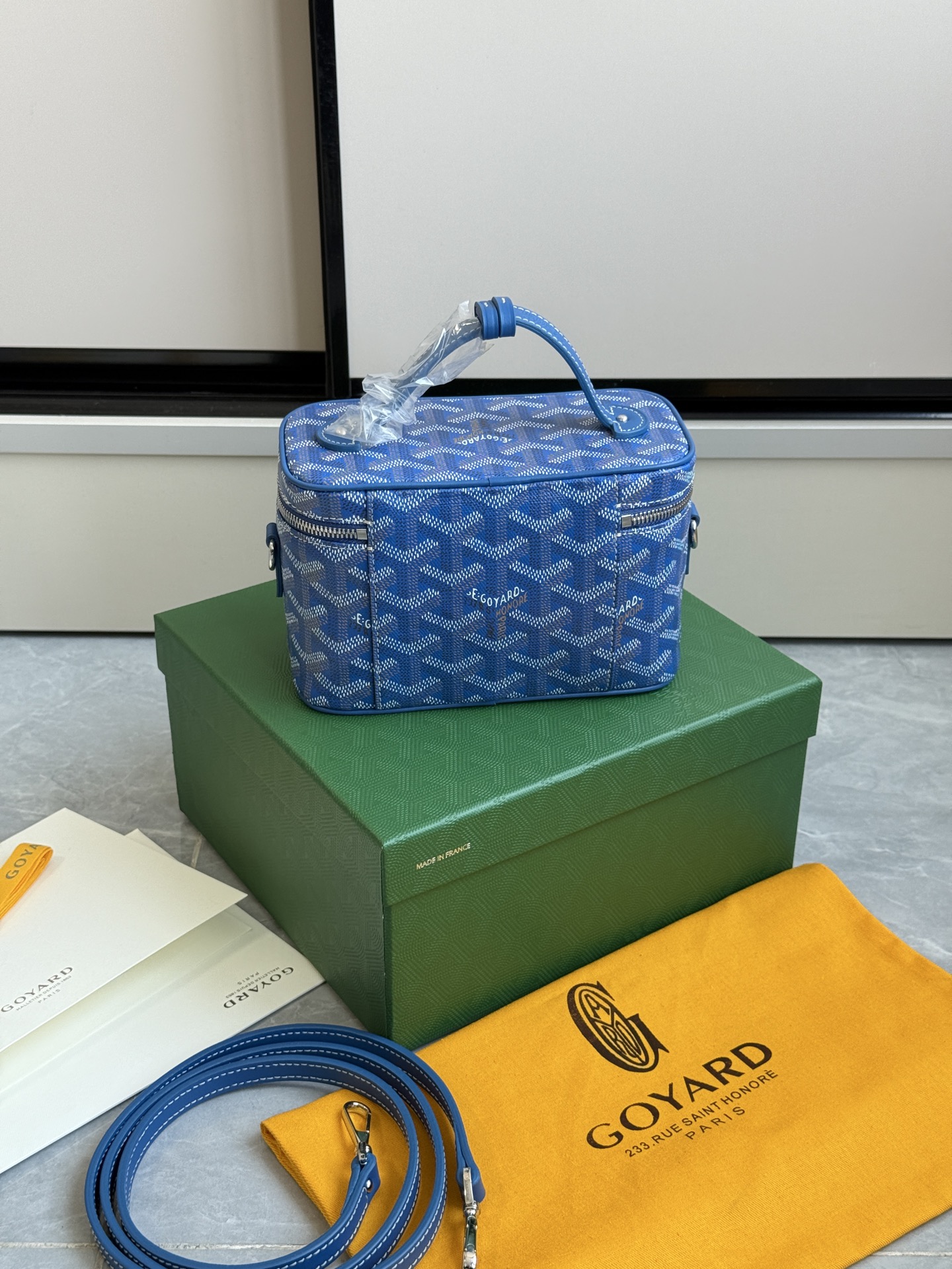 Goyard 升级版狗牙化妆包迷你·浅蓝色