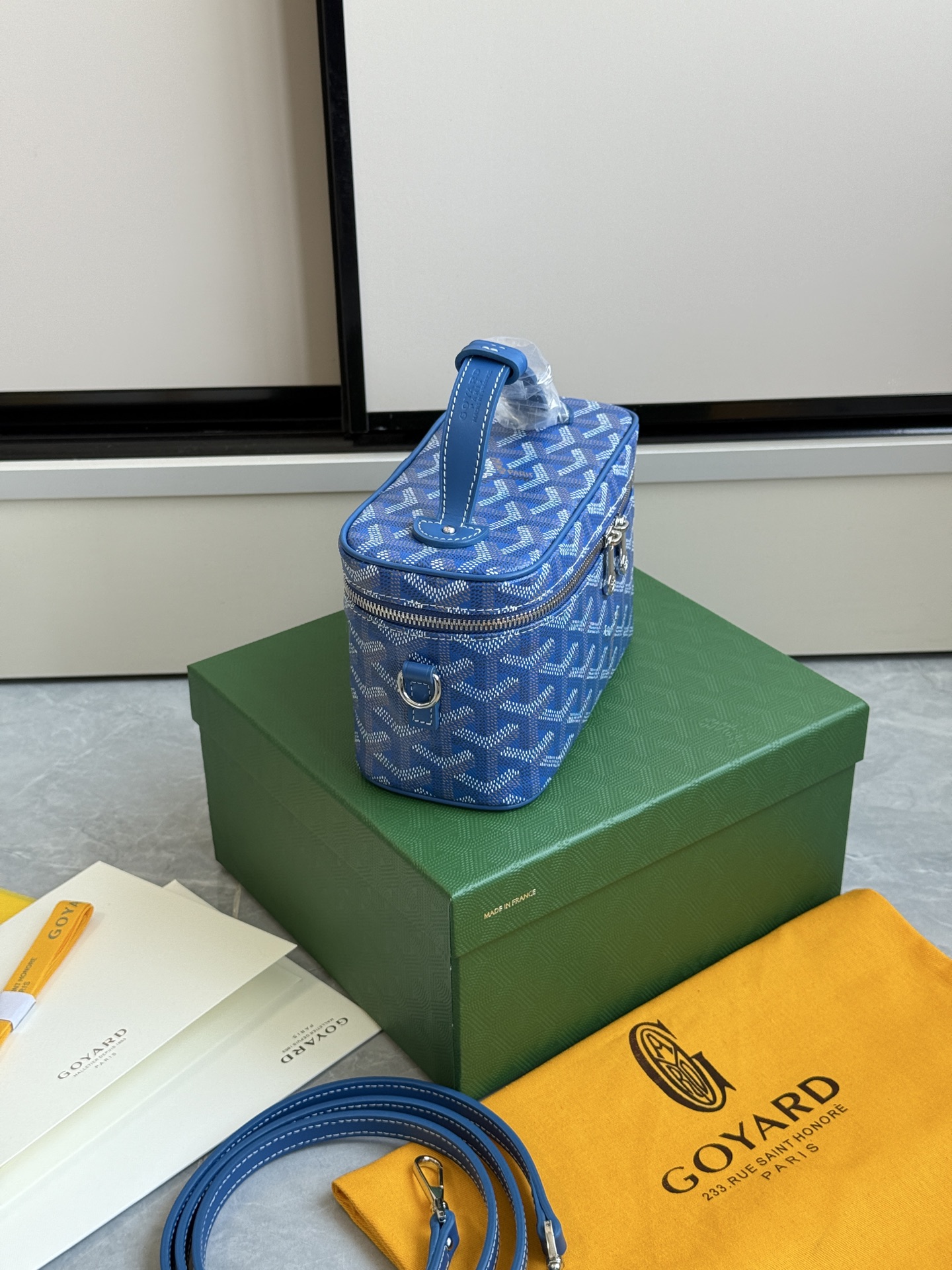 Goyard 升级版狗牙化妆包迷你·浅蓝色