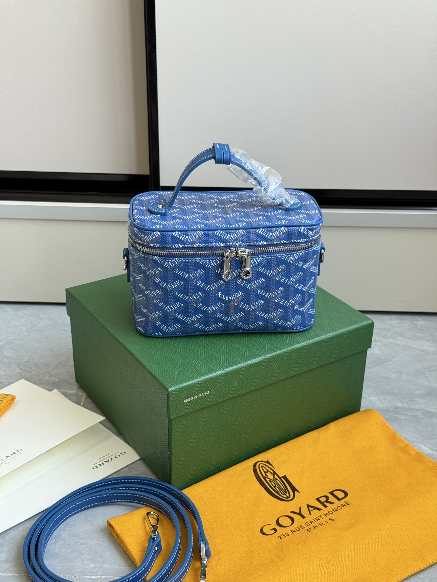 Goyard 升级版狗牙化妆包迷你·浅蓝色