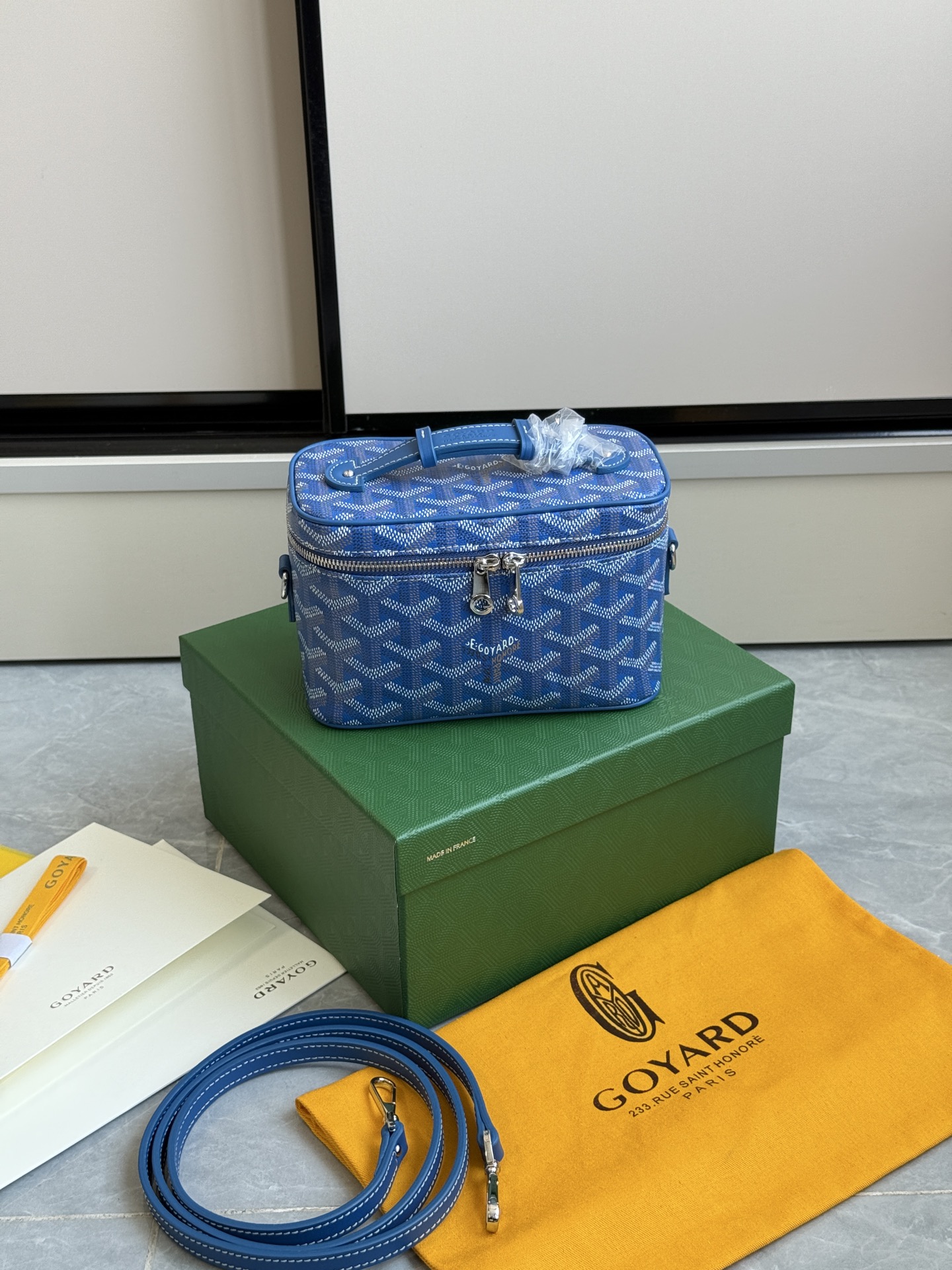 Goyard 升级版狗牙化妆包迷你·浅蓝色