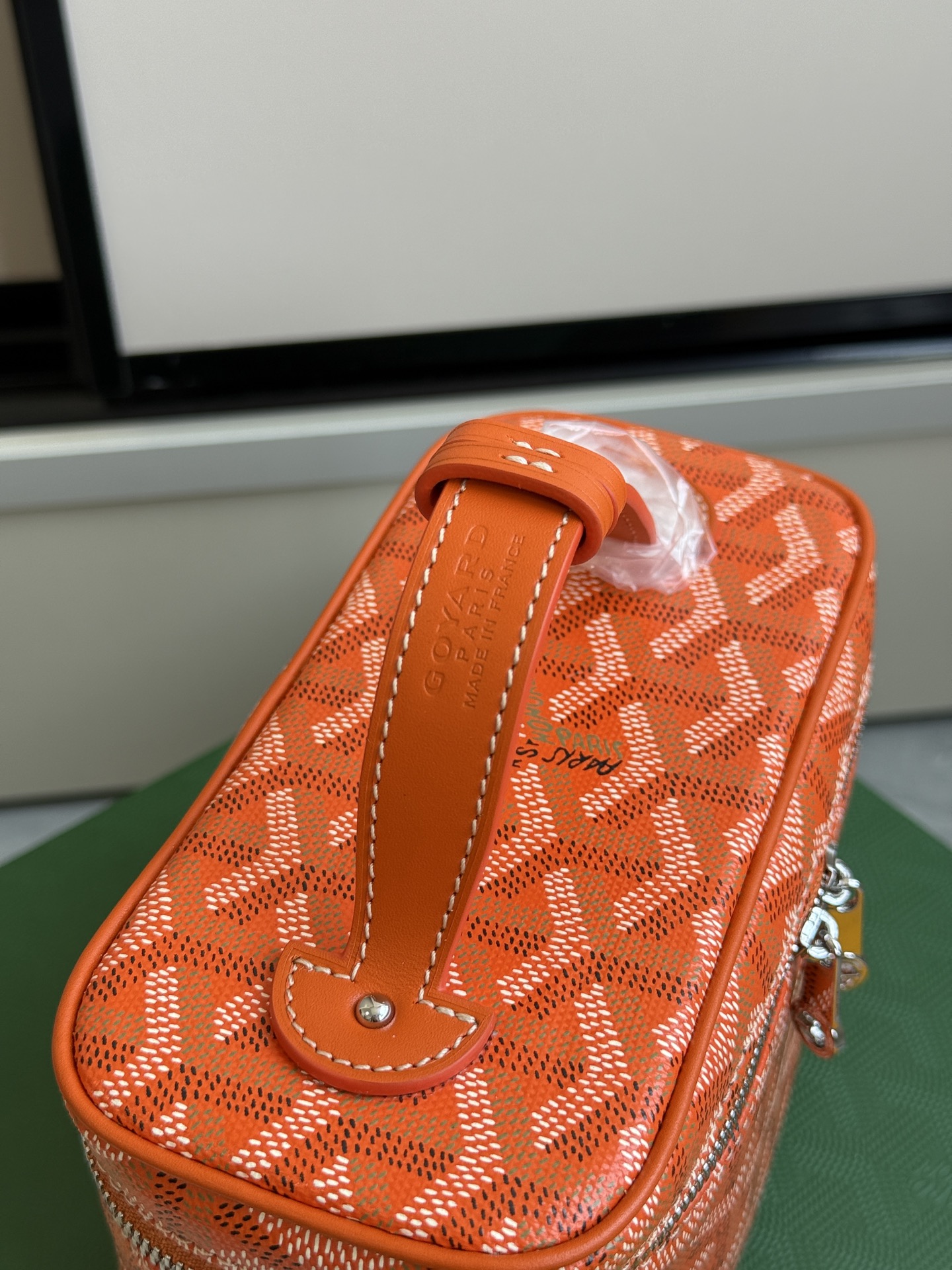 Hermès 升级版狗牙化妆包迷你·橙色