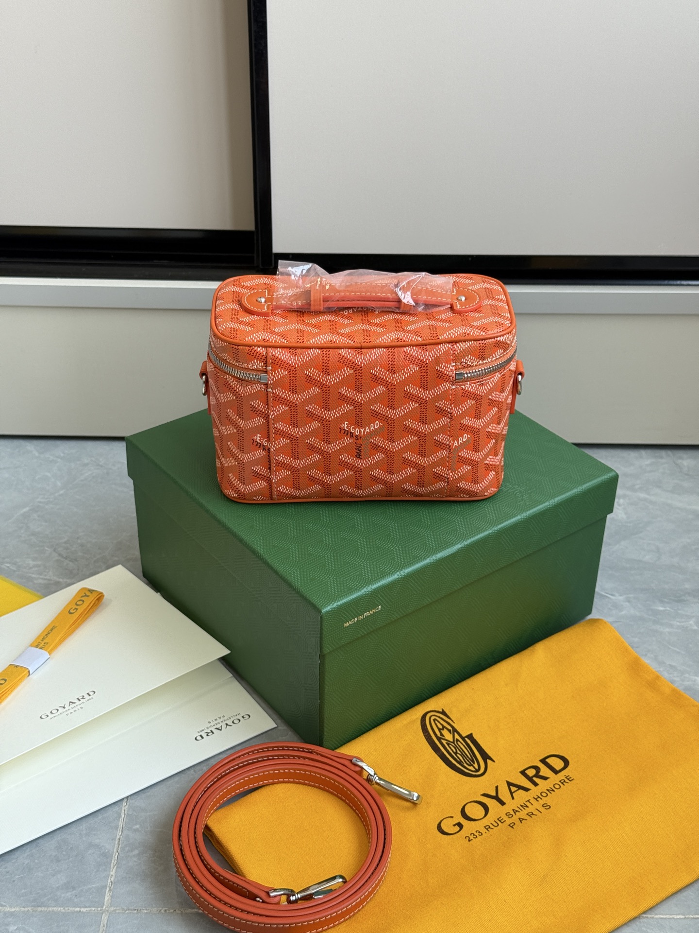 Hermès 升级版狗牙化妆包迷你·橙色