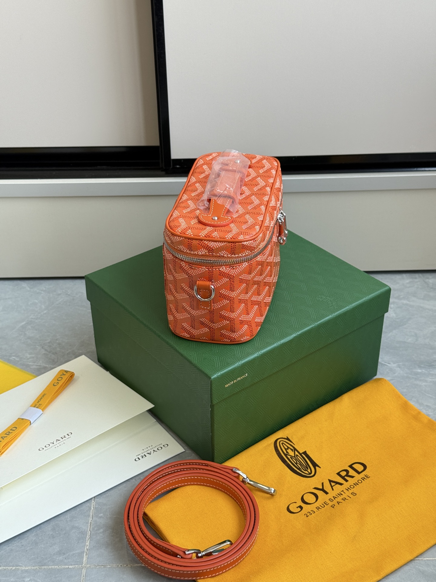 Hermès 升级版狗牙化妆包迷你·橙色