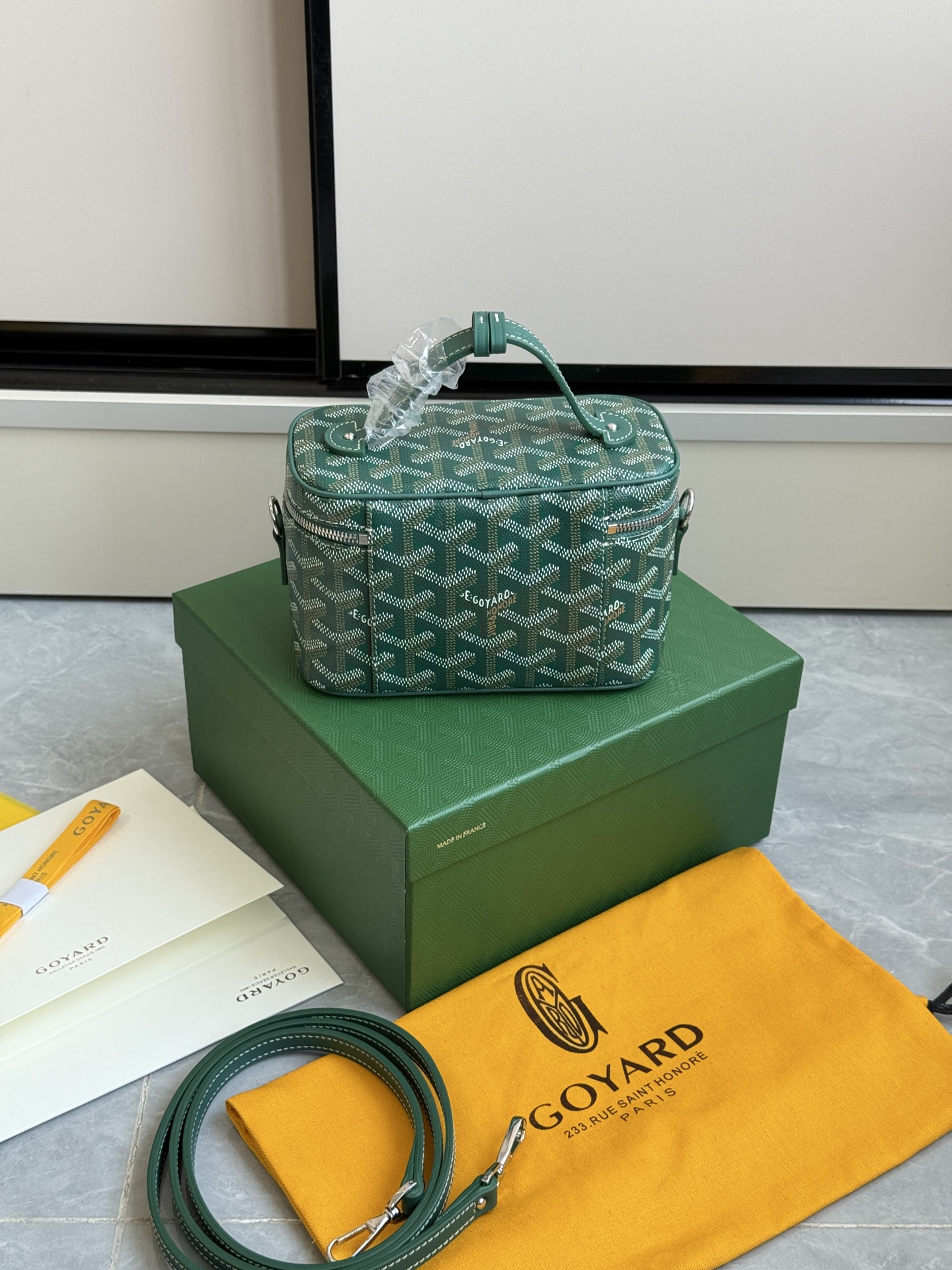 Gucci 升级版狗牙化妆包迷你·绿色
