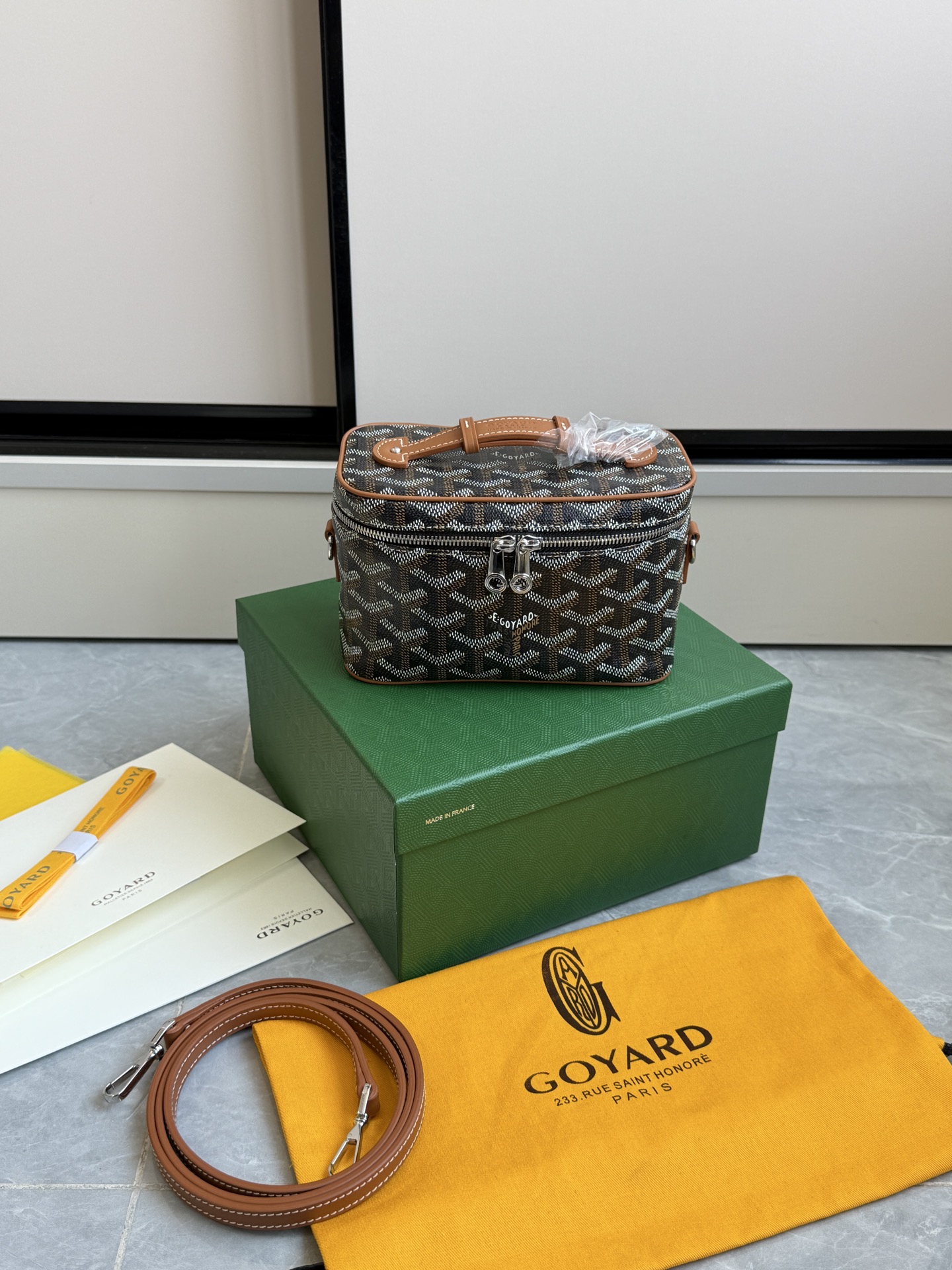 Goyard 升级版狗牙化妆包迷你·棕色