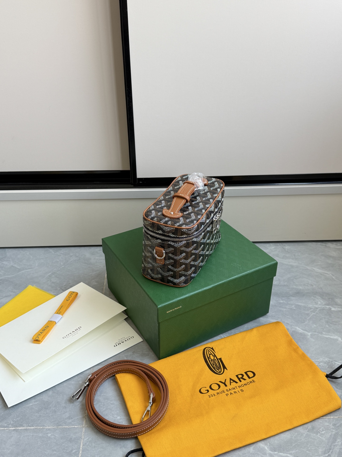 Goyard 升级版狗牙化妆包迷你·棕色