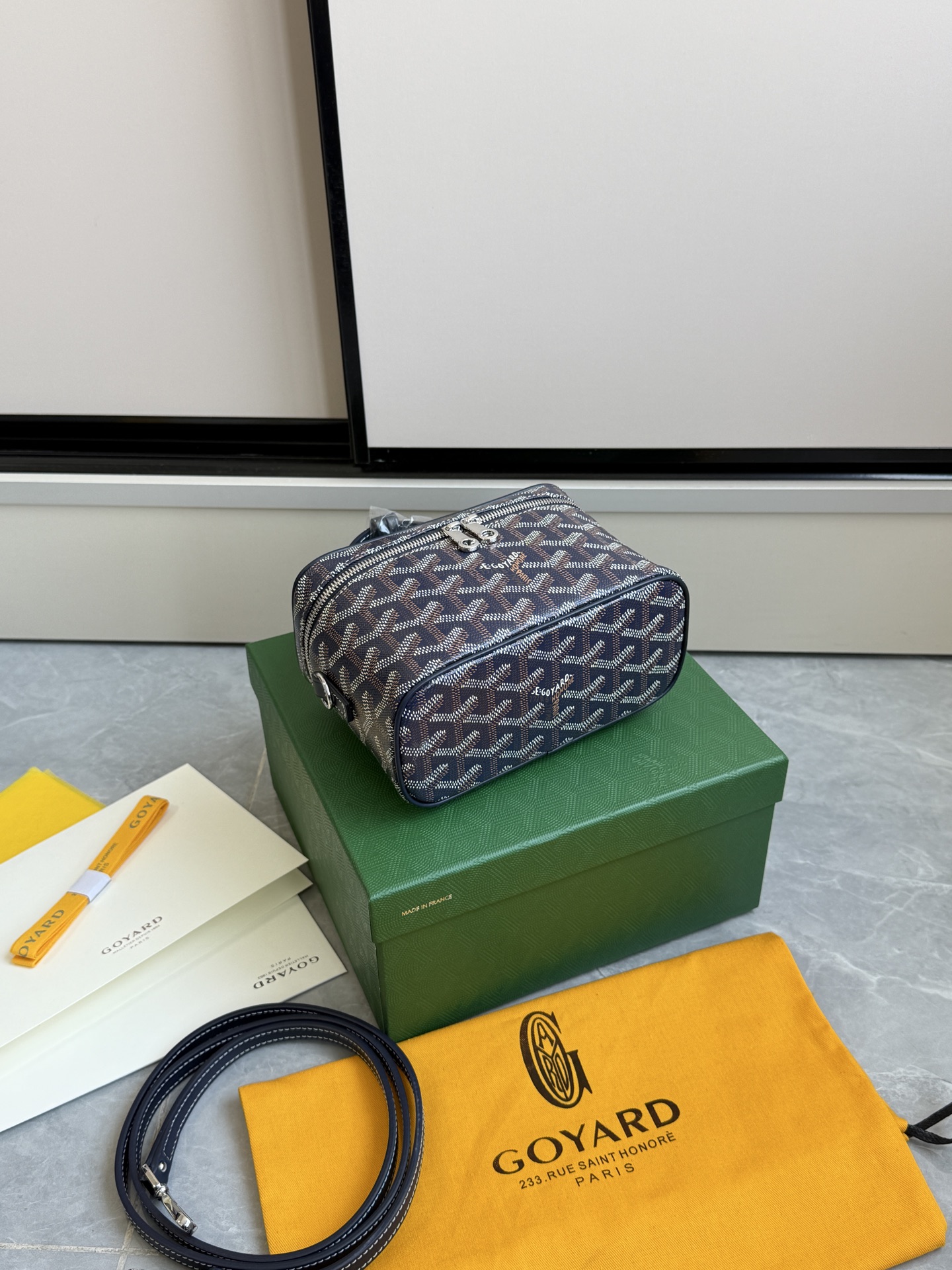 Goyard 升级版狗牙化妆包迷你·深蓝