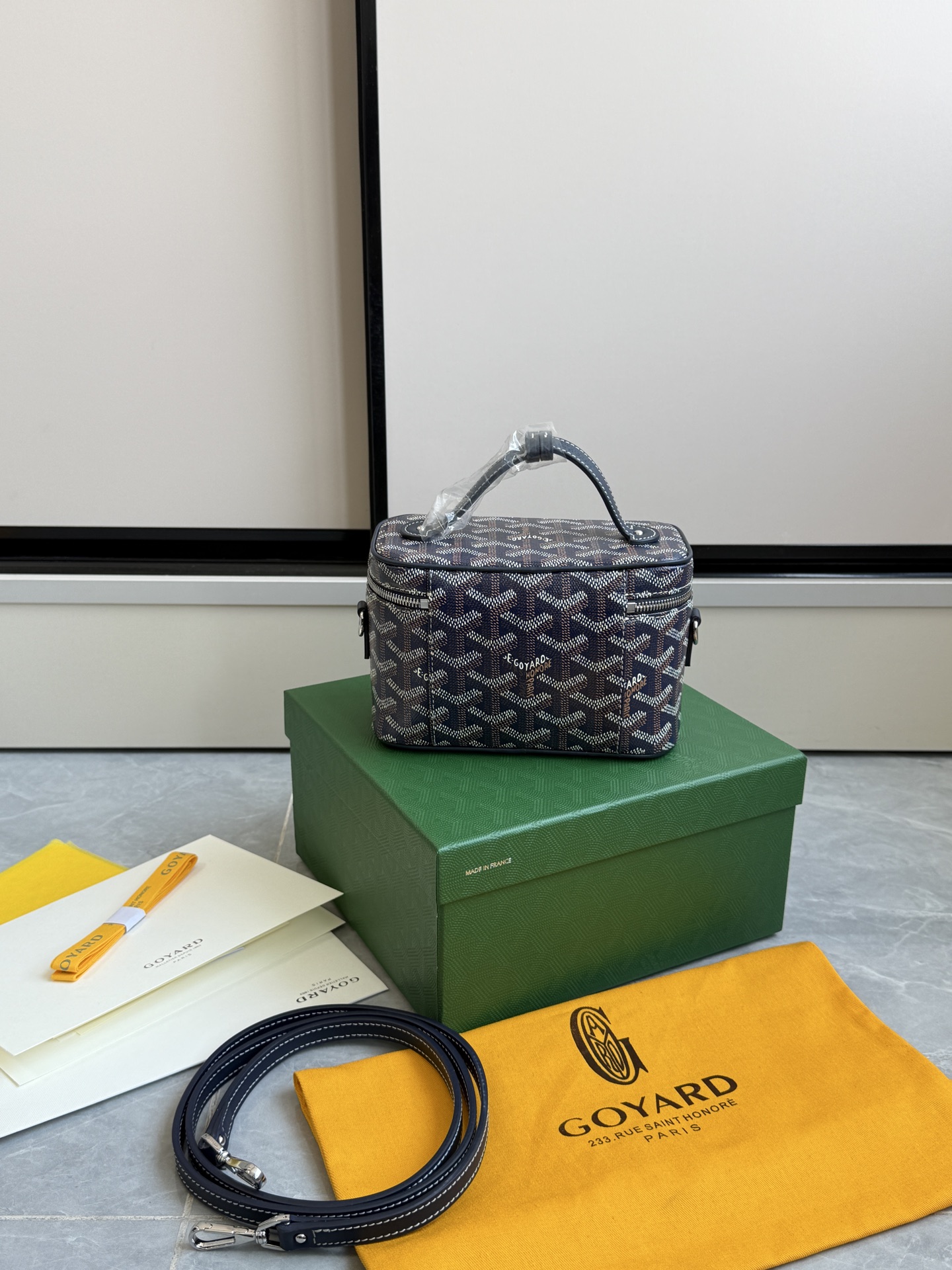 Goyard 升级版狗牙化妆包迷你·深蓝