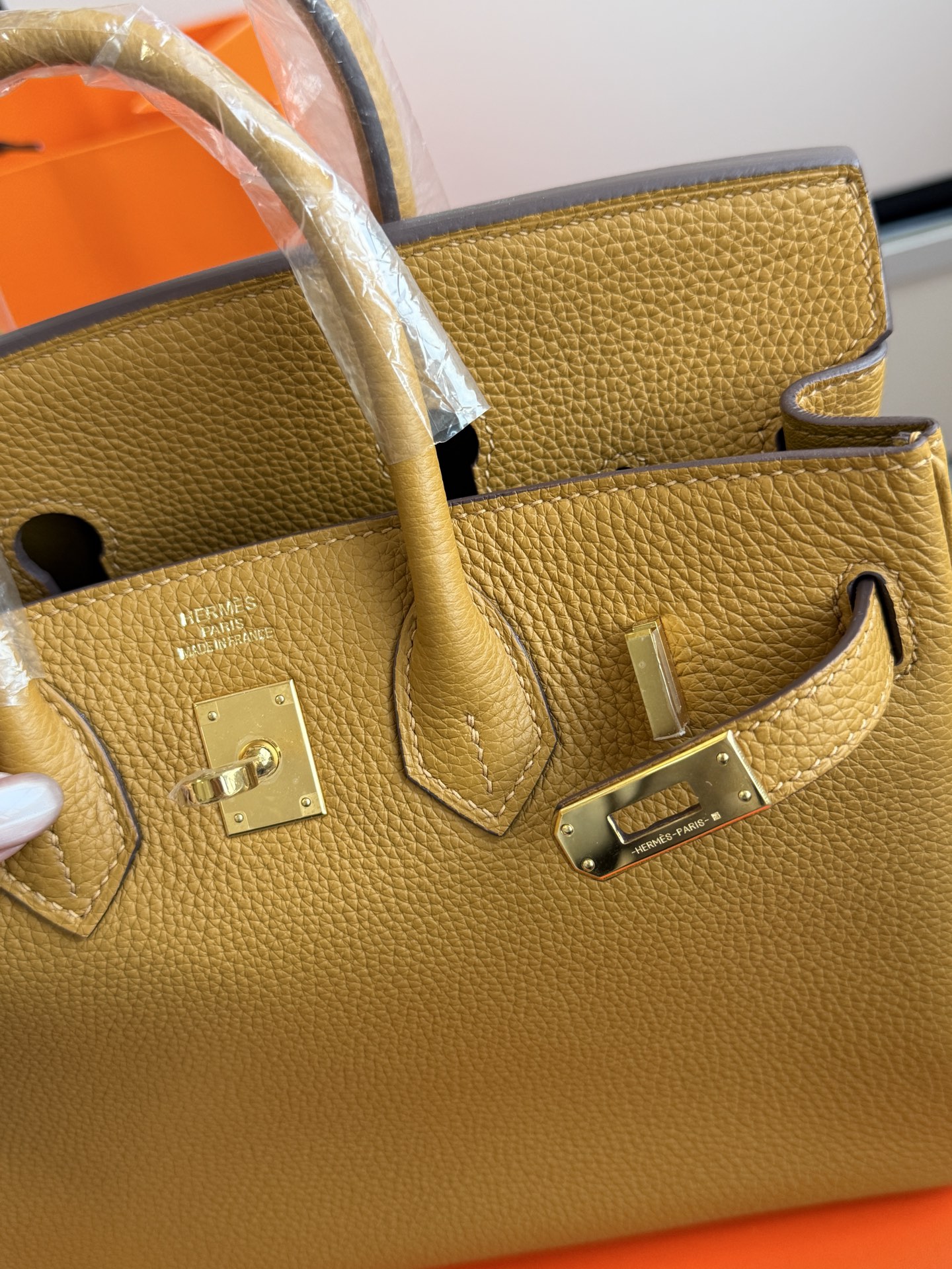 Hermès 铂金包·金扣芝麻色
