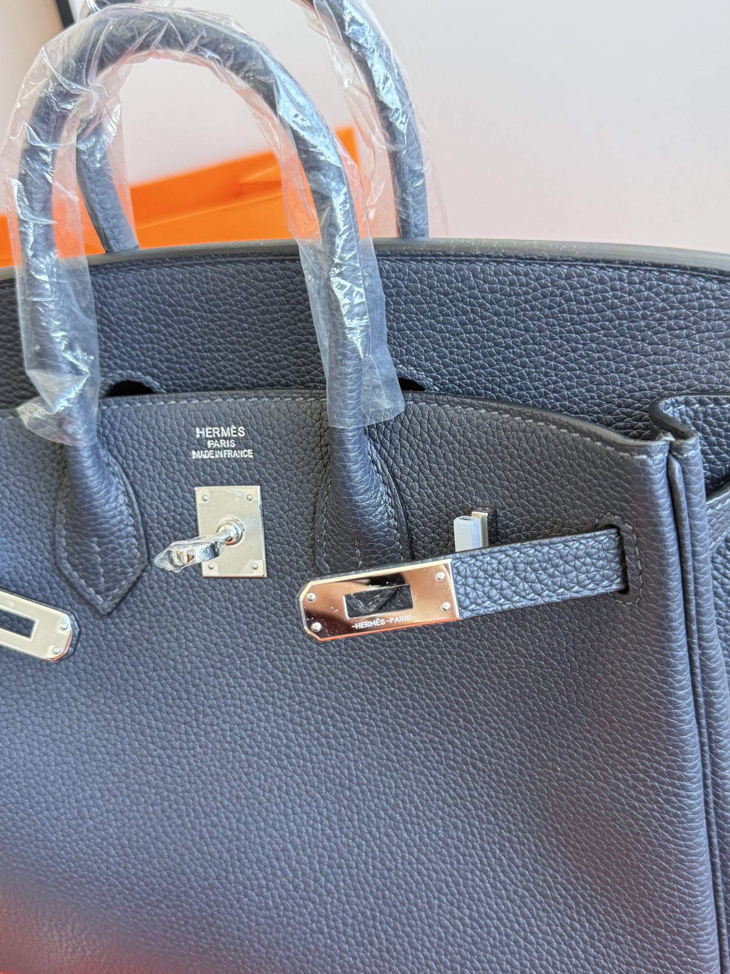 Hermès 铂金包·银扣午夜蓝