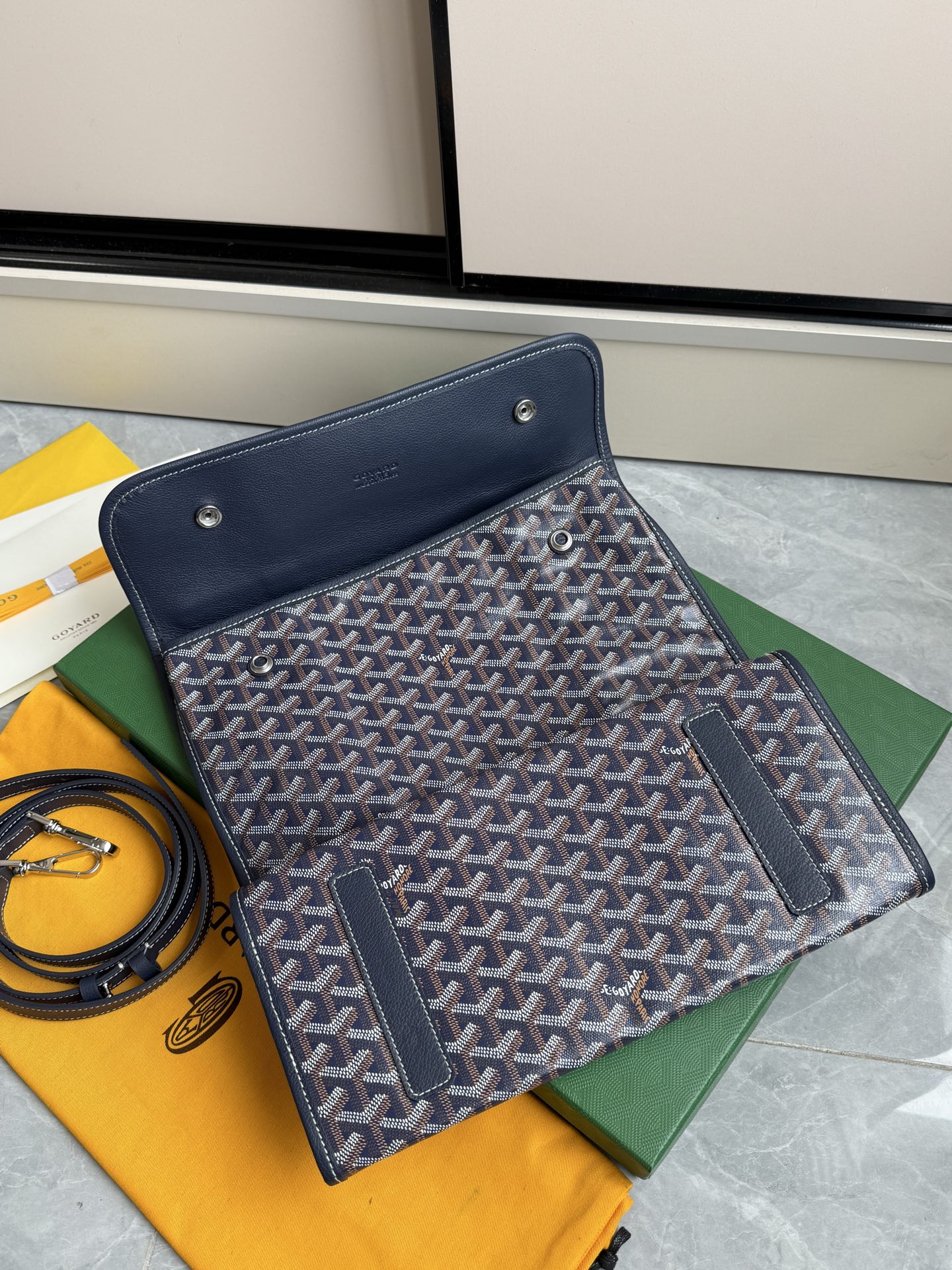 Goyard 升级版折叠大背包·深蓝