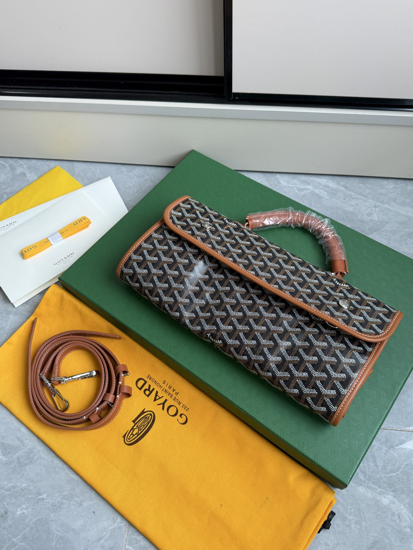 Goyard 升级版折叠大背包·棕色
