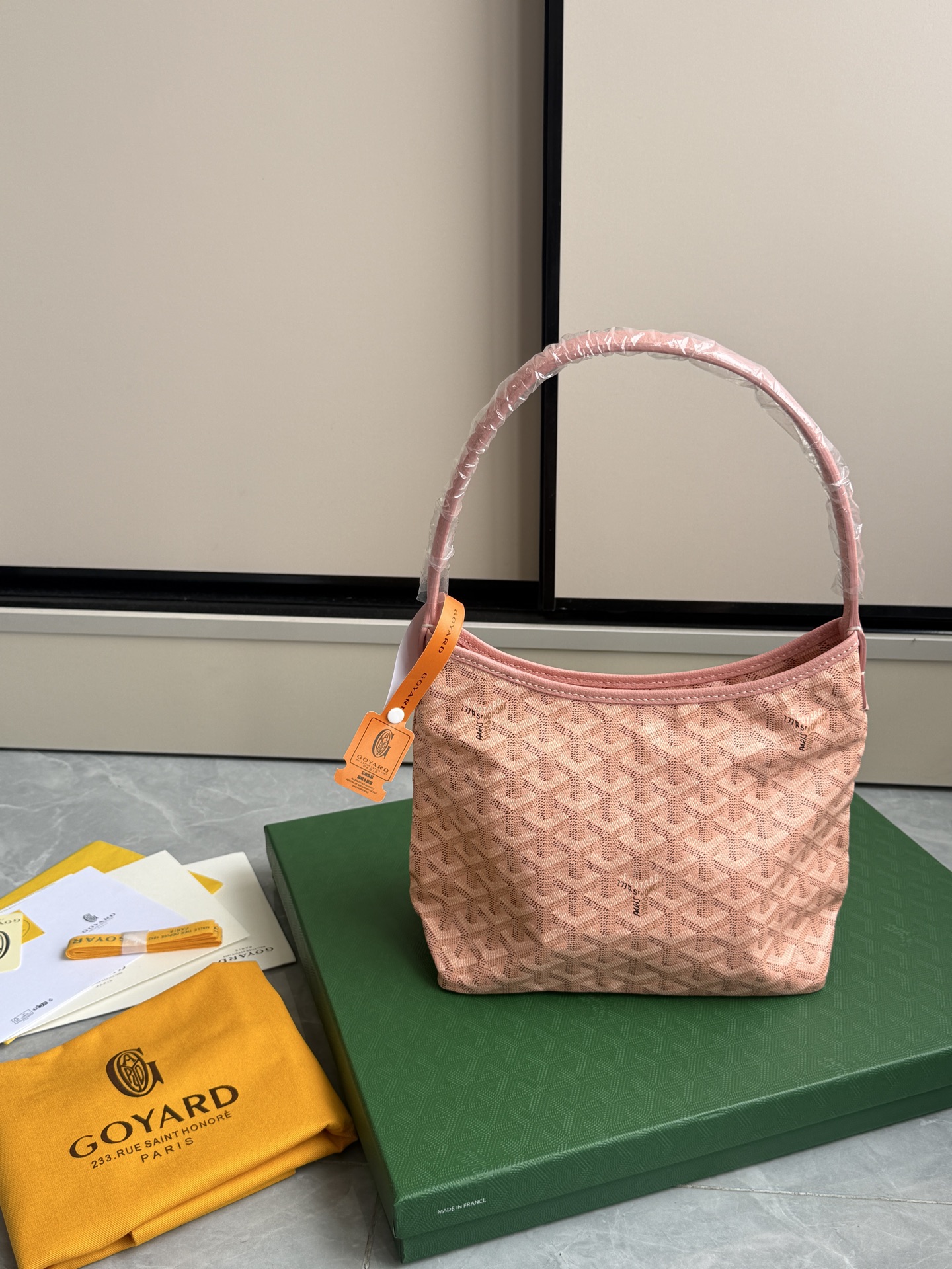 Goyard 升级版狗牙hobo迷你·粉色