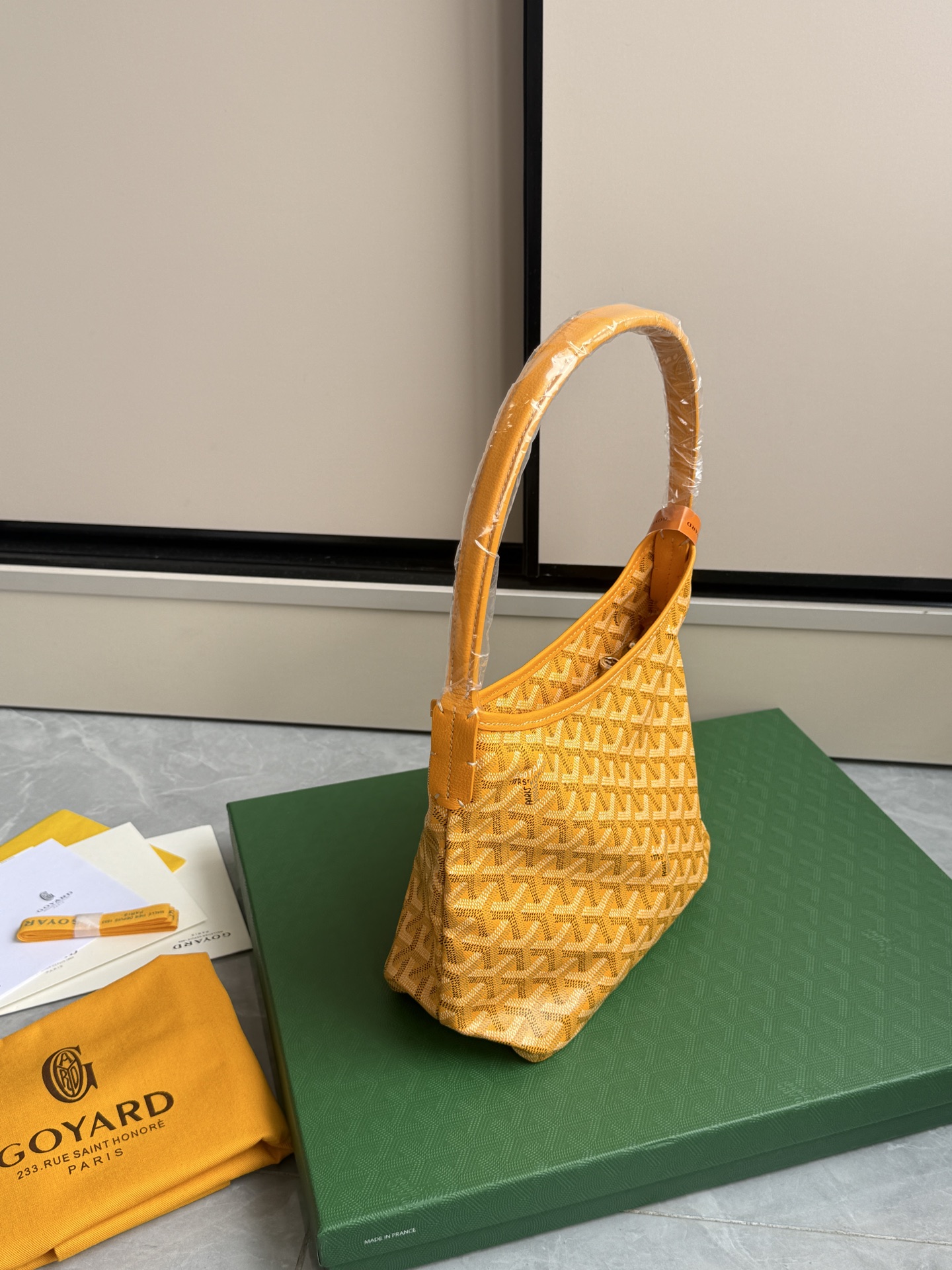 Goyard 升级版狗牙hobo迷你·黄色