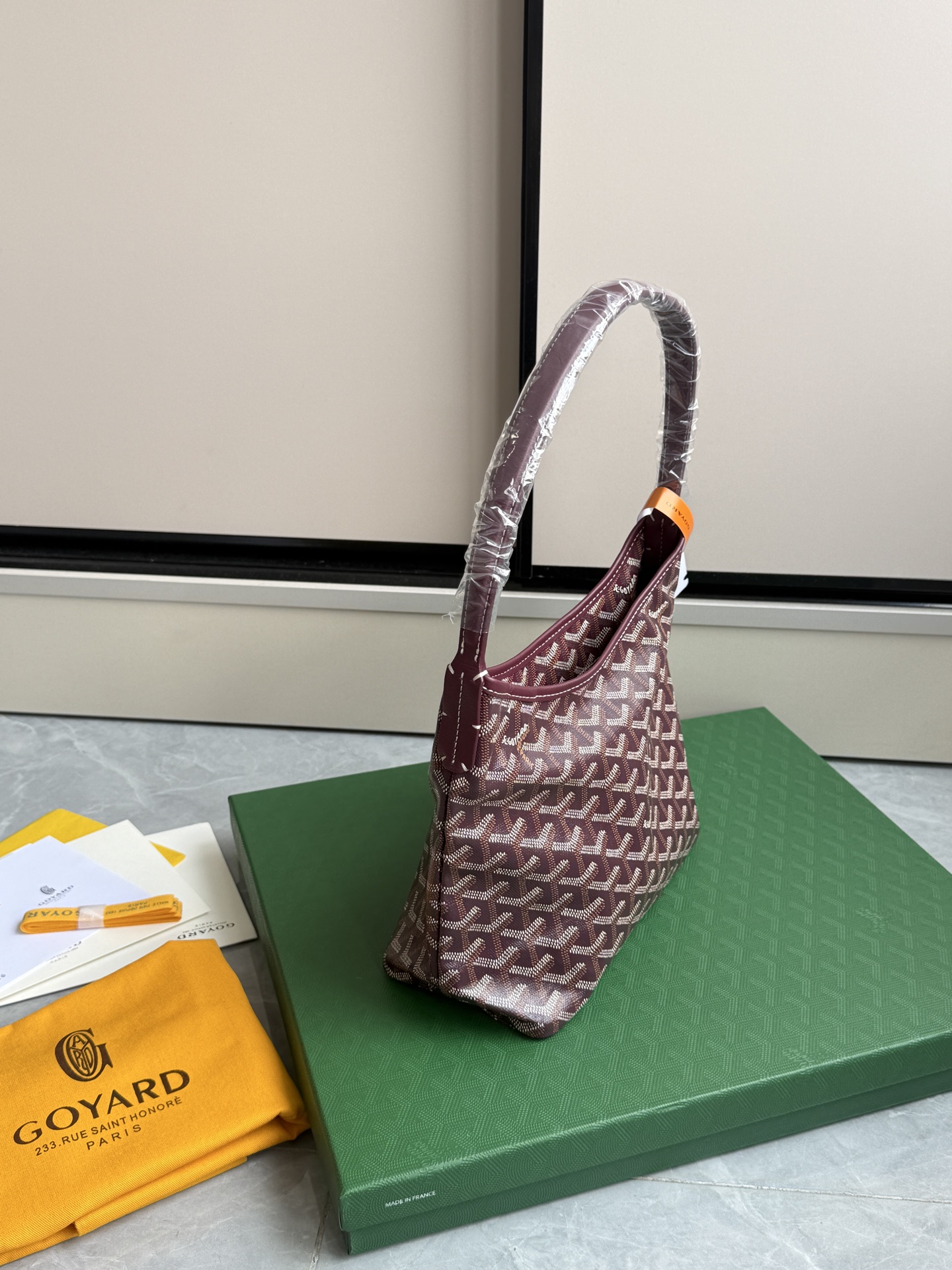 Goyard 升级版狗牙hobo迷你·酒红