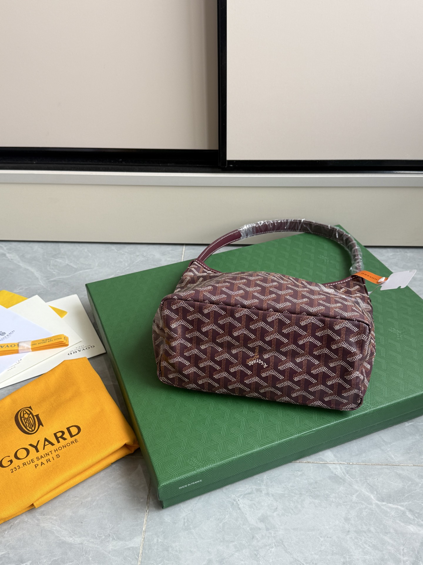 Goyard 升级版狗牙hobo迷你·酒红