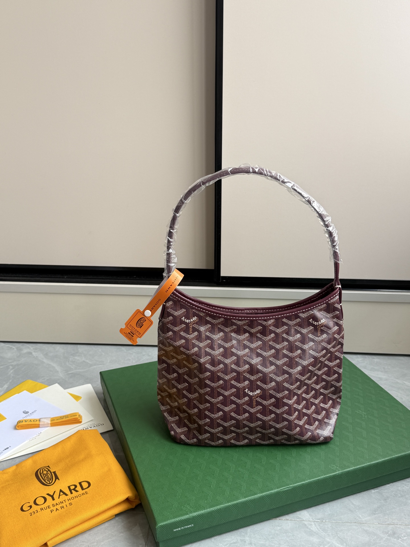 Goyard 升级版狗牙hobo迷你·酒红