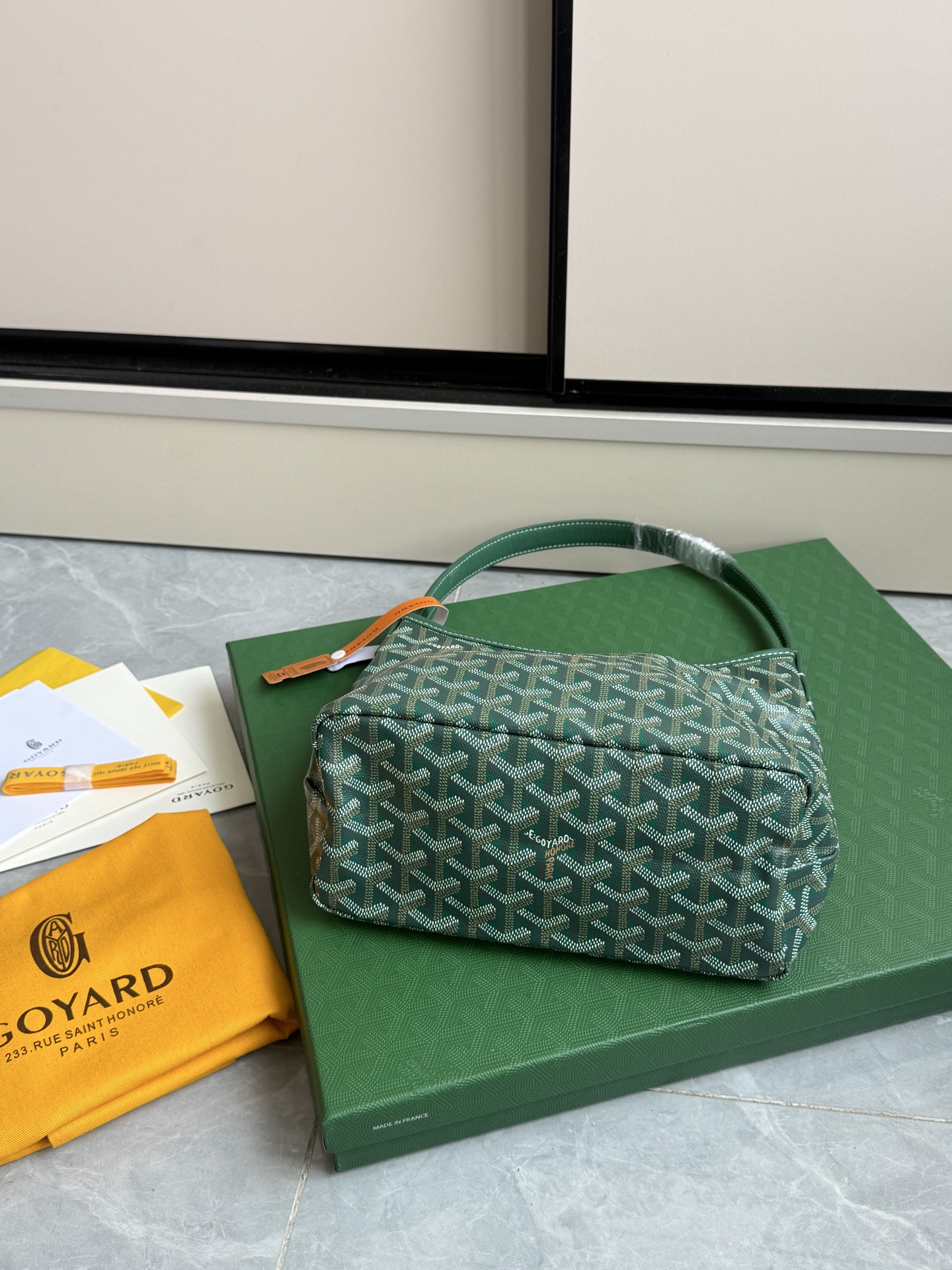 Gucci 升级版狗牙hobo迷你·绿色