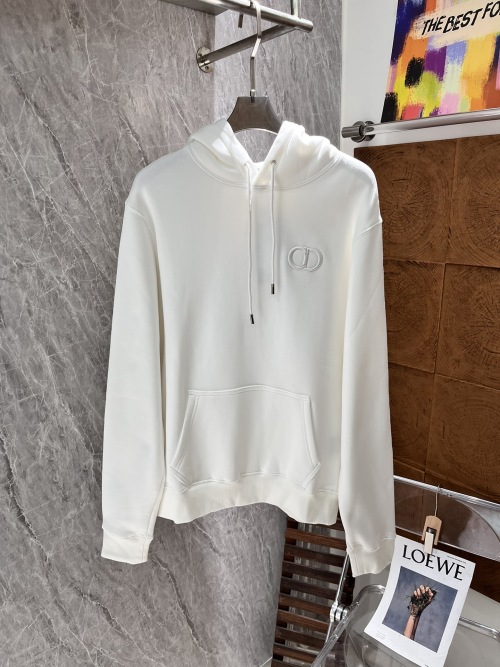 Dior Classic CD Embroidered Fleece Hoodie for Men and Women -Loose Fit 1 Dior Classic CD Embroidered Fleece Hoodie for Men and Women -Loose Fit