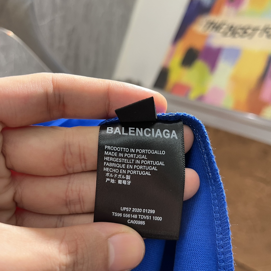 -Balenciaga巴黎家24年新品T恤订制高克重300g纯棉面料上身柔软舒适.轻松驾驭各种身材图案5