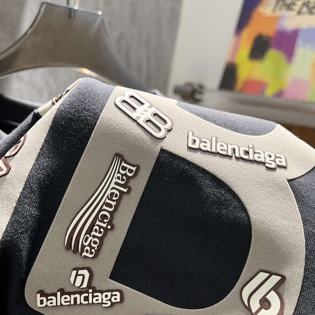 -Balenciaga24FW新品T恤.客供300g纯棉面料工整细致呈现完美效艺工艺化的棉料更贴合！！！