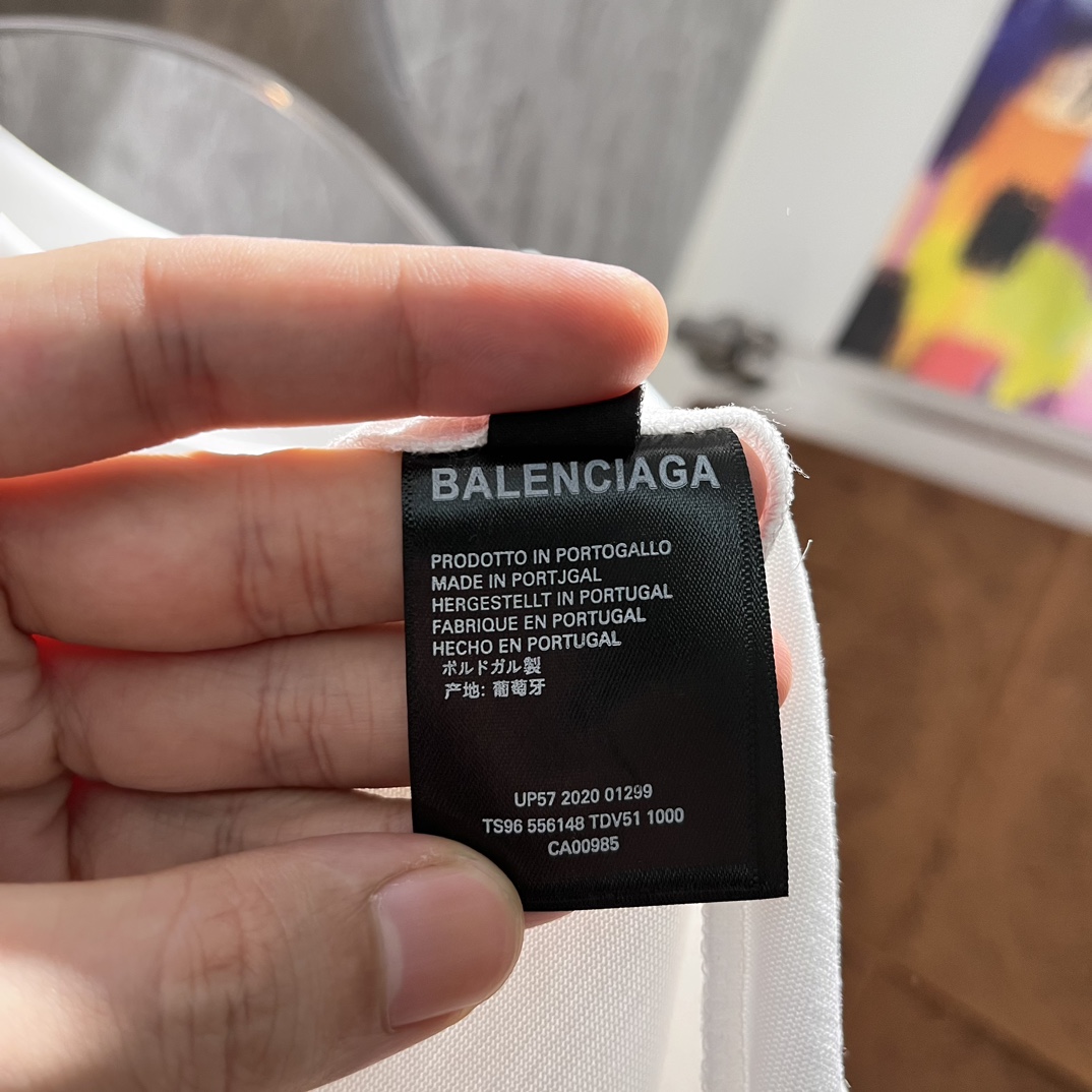 Balenciaga24FW新品T恤.客供300g纯棉面料工整细致呈现完美效艺工艺化的棉料更贴合！！！手