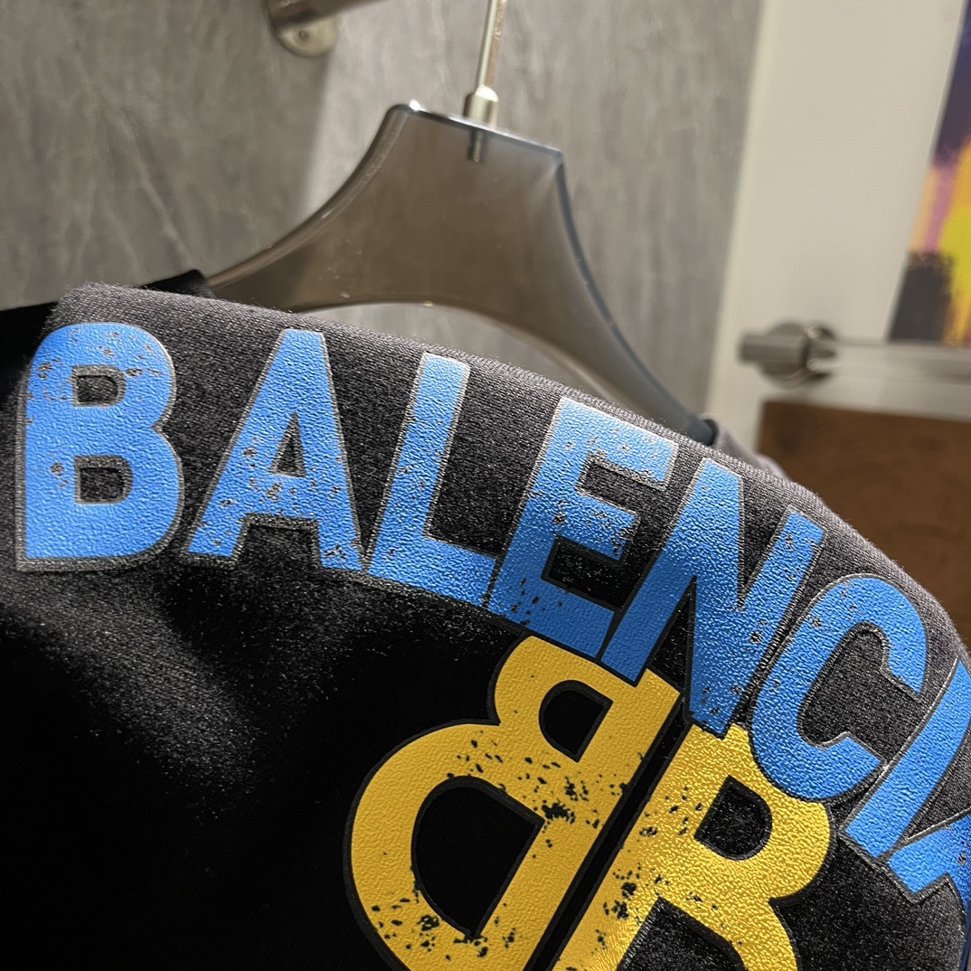 Balenciaga24FW新品T恤.客供300g纯棉面料工整细致呈现完美效艺工艺化的棉料更贴合！！！手