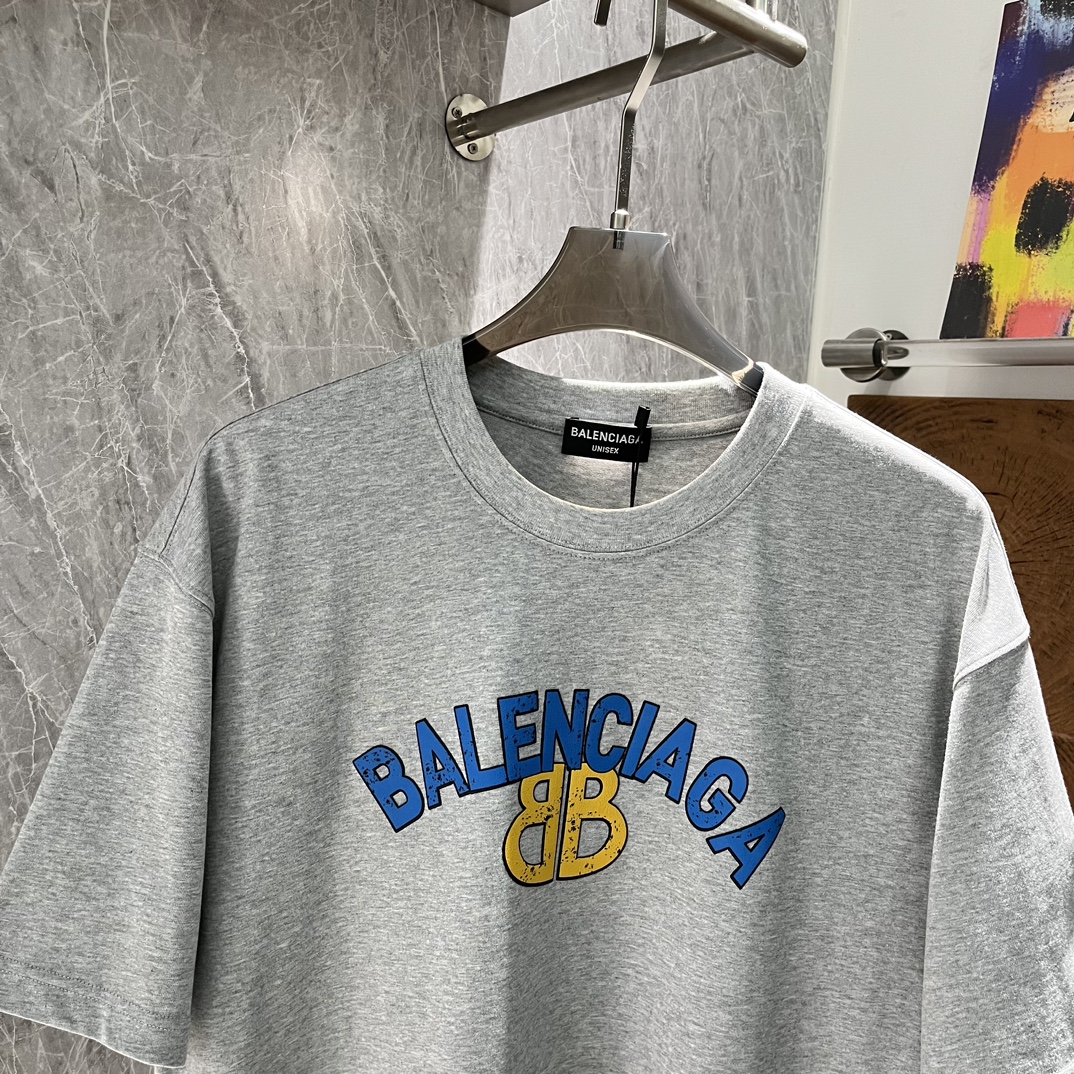 Balenciaga24FW新品T恤.客供300g纯棉面料工整细致呈现完美效艺工艺化的棉料更贴合！！！手