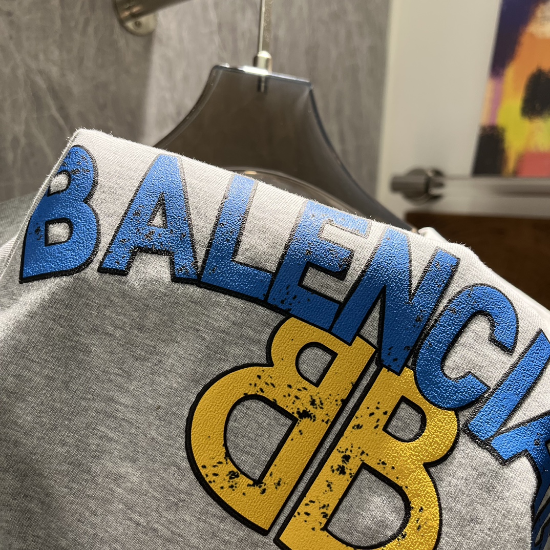 Balenciaga24FW新品T恤.客供300g纯棉面料工整细致呈现完美效艺工艺化的棉料更贴合！！！手