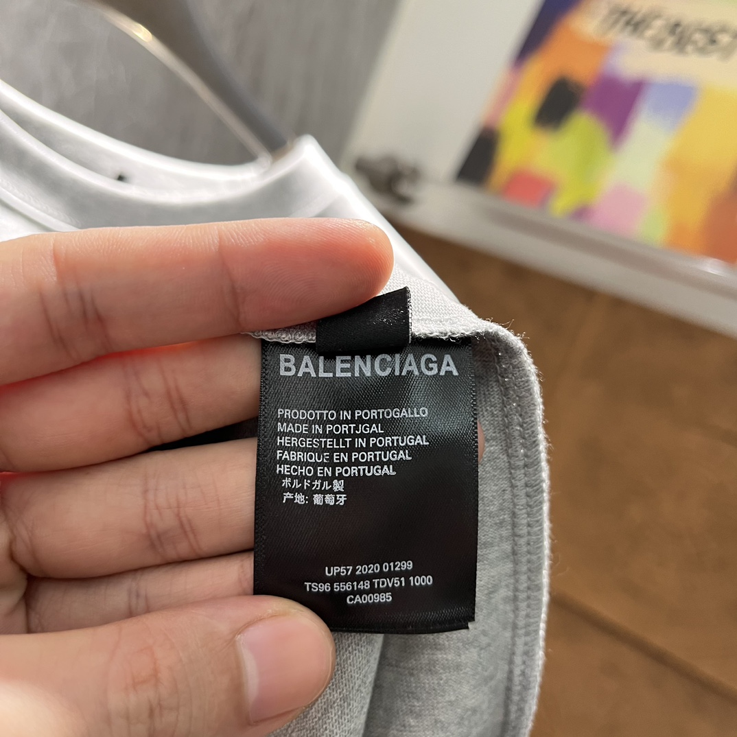 Balenciaga24FW新品T恤.客供300g纯棉面料工整细致呈现完美效艺工艺化的棉料更贴合！！！手