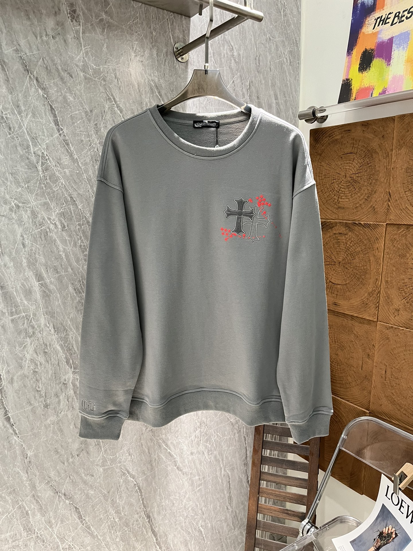 Find replica
 Chrome Hearts Clothing Sweatshirts Black Green Grey Khaki Embroidery