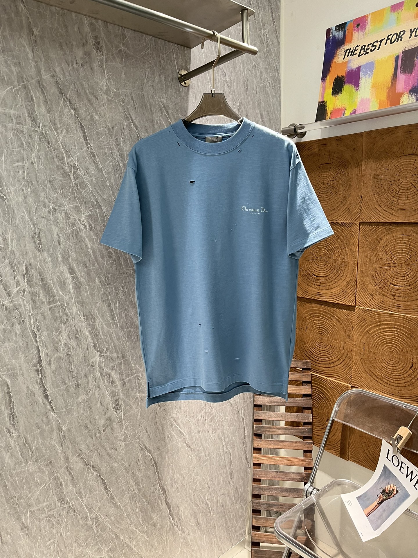 NO:121422,DIOR 25SS spring and summer T-shirt!  Ripped printed round neck short-sleeved T-shirt!  - Purchase the original mold opening, custom side marking, double narrow needle flat car on the hem, details determine success or failure OS shoulder drop style No gender distinction - Use 280g heavy pure cotton, never pilling The fabric feels silky and soft and skin-friendly, threads are fixed weaving and dyeing in the same cylinder, exclusive quality difference, currency Welcome to compare Color black white sky blue S-XL (OS version),,dior,T-shirt,tees,t-shirt,alexander wang19860909DIOR 25SS春夏款T恤！破洞印花圆领短袖T恤！ -购入原版开模打造,定制侧标,下摆双窄针平车,细节决定成败 OS落肩版型 无性别区分 -采用280g重磅纯棉 绝不起球 面料手感丝滑柔软亲肤 螺纹同缸定织定染零色差独家品质区别通货 欢迎对比 颜色黑色 白色 天蓝色 码数S-XL（OS版型）,,dior,T-shirt,tees，t-shirt,alexander wang,Men's clothing