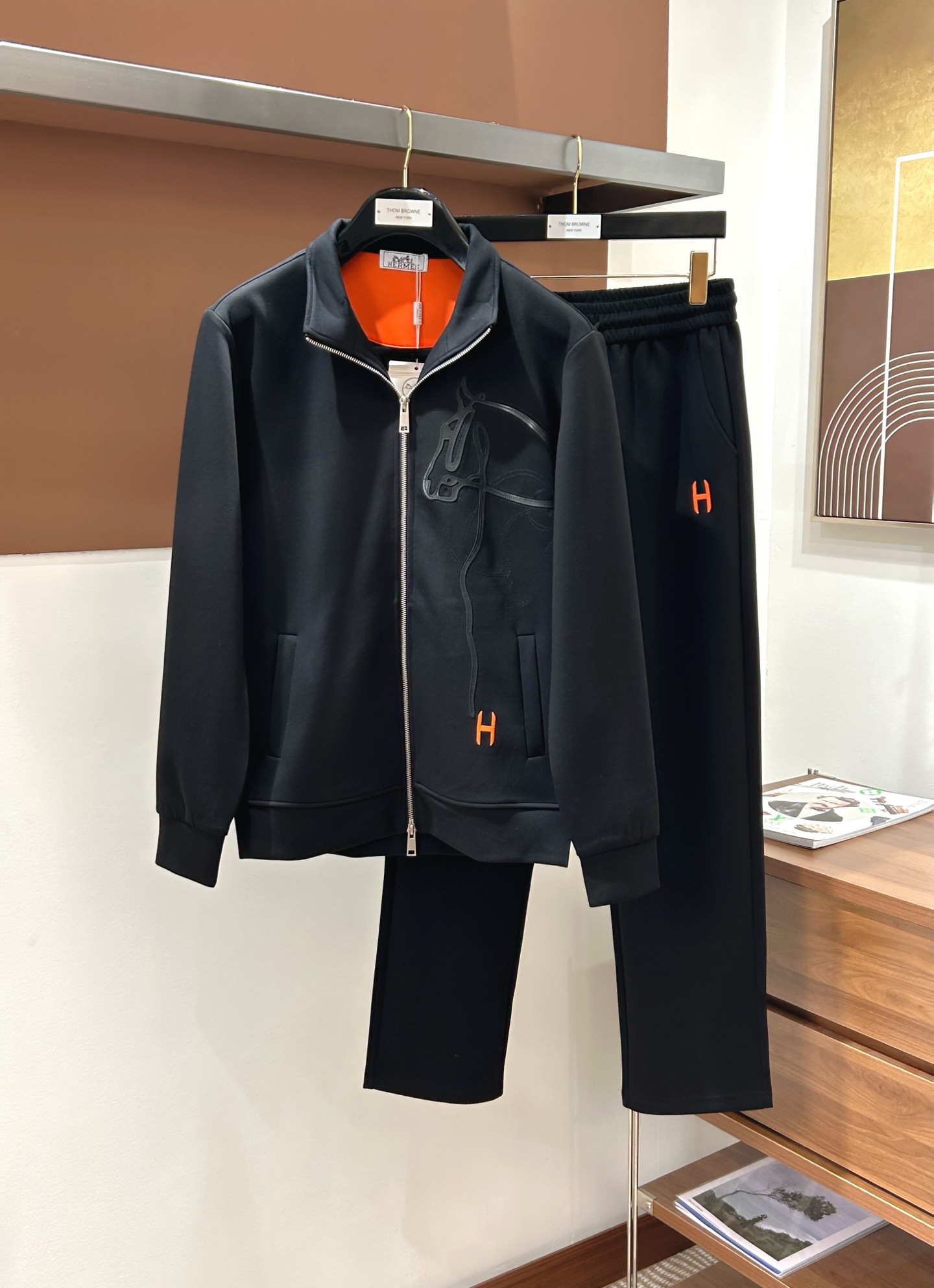 Hermes Black Horse Graphic Tracksuit