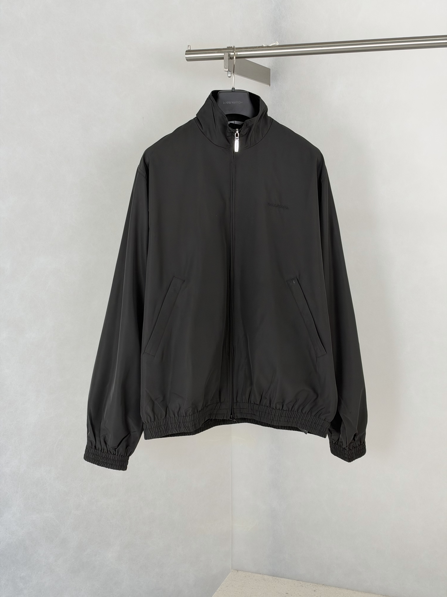Balenciaga Black Stand Collar Zip Jacket