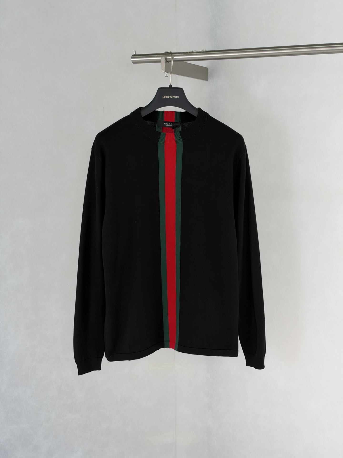 Gucci Black Stripe Zip Cardigan