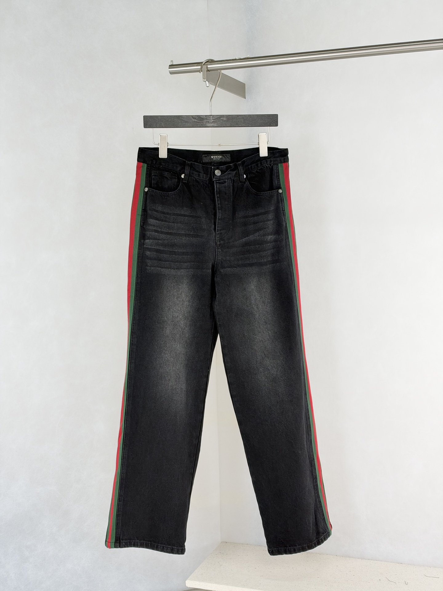 Gucci Black Side Stripe Jeans