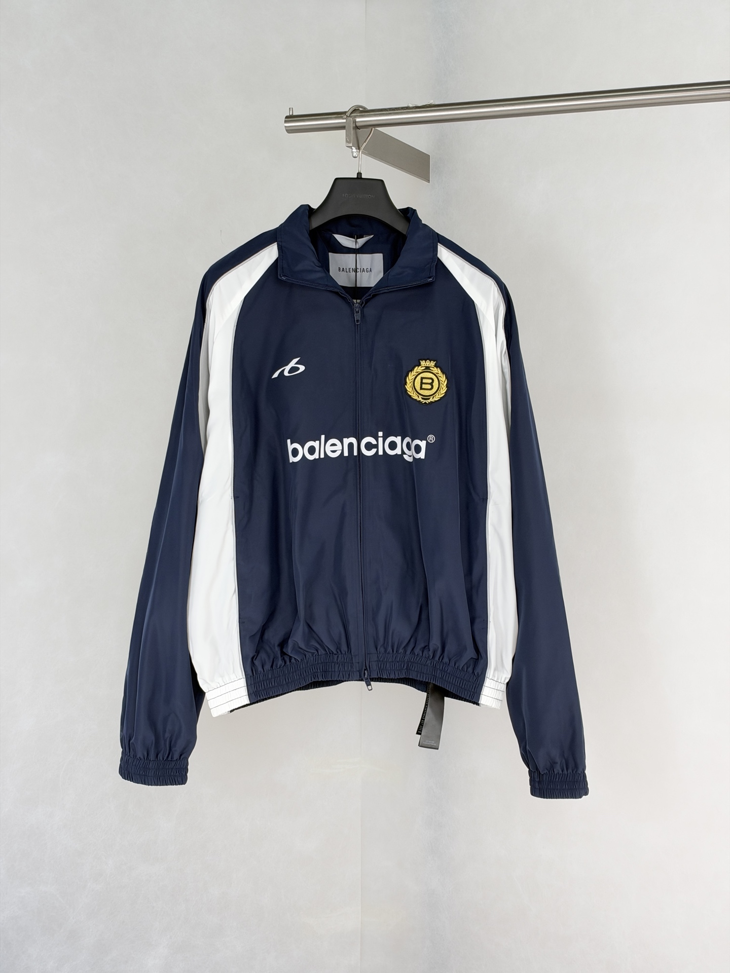 Balenciaga Navy Stripe Track Jacket