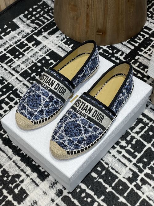 Dior Granville Oblique Embroidered Espadrille Flats - Fashionable & Comfortable 1 Dior Granville Oblique Embroidered Espadrille Flats - Fashionable & Comfortable