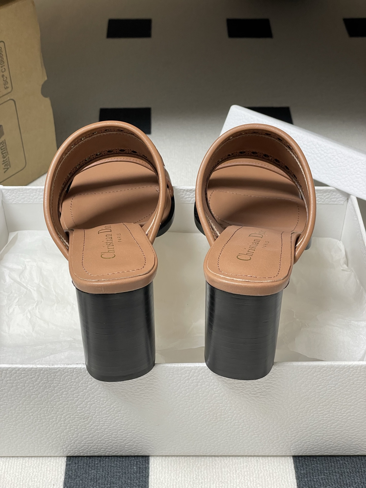 Dior D-Lane Heeled Mules: Elegant Cannage Leather High Heel Sandals 9 i1741999249570 9943 0 7