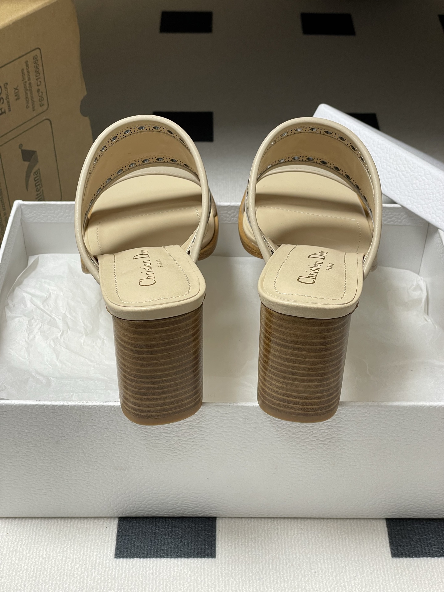 Dior D-Lane Heeled Mules with Cannage Motif and 'Christian Dior' Signature 10 i1741999580708 6617 0 8