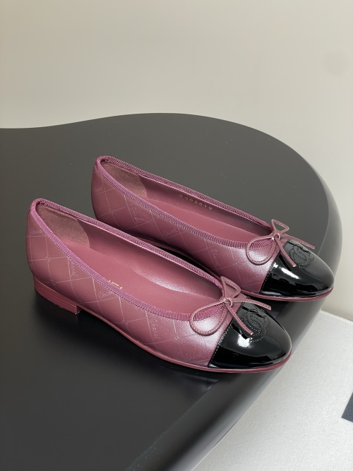 Chanel Women's Ballet Flats Lambskin Bowknot Pointed Toe Slip On Shoes 1 Chanel Women's Ballet Flats Lambskin Bowknot Pointed Toe Slip On Shoes