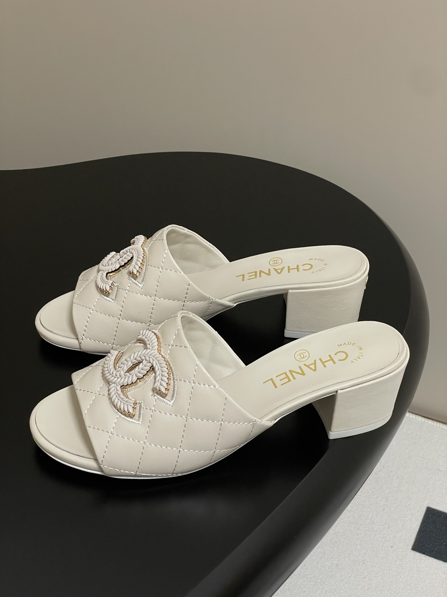 Chanel Espadrille CC Quilted Leather Mules Slides Sandals Ivory 5 i1742251673055 996 0 2