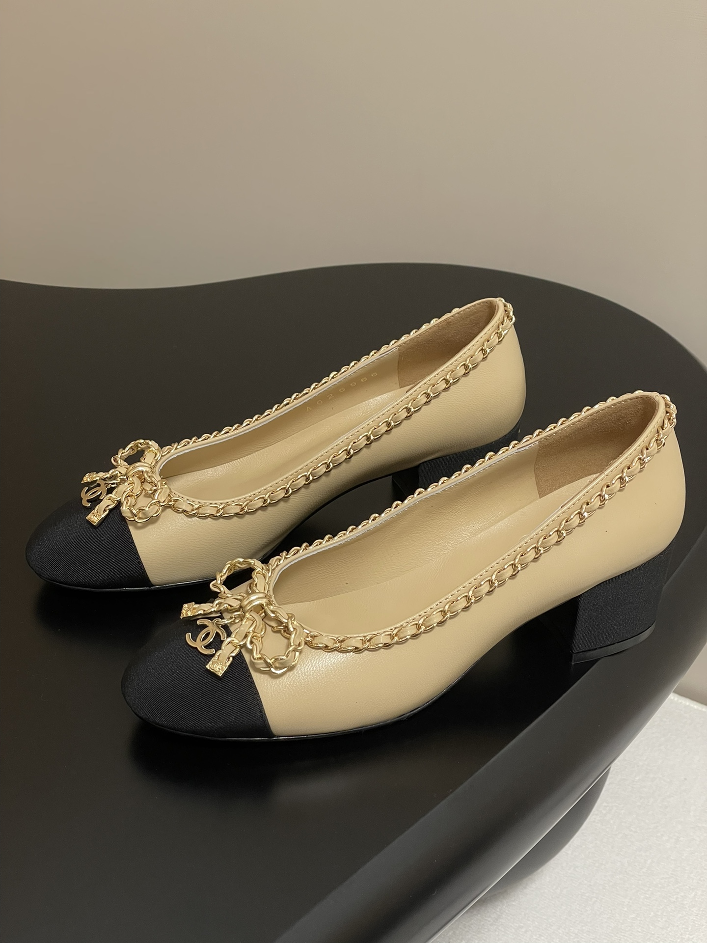 Chanel Inspired Chain Embellished Block Heel Pumps - Chic and Comfortable 5 i1743636166 6903 0