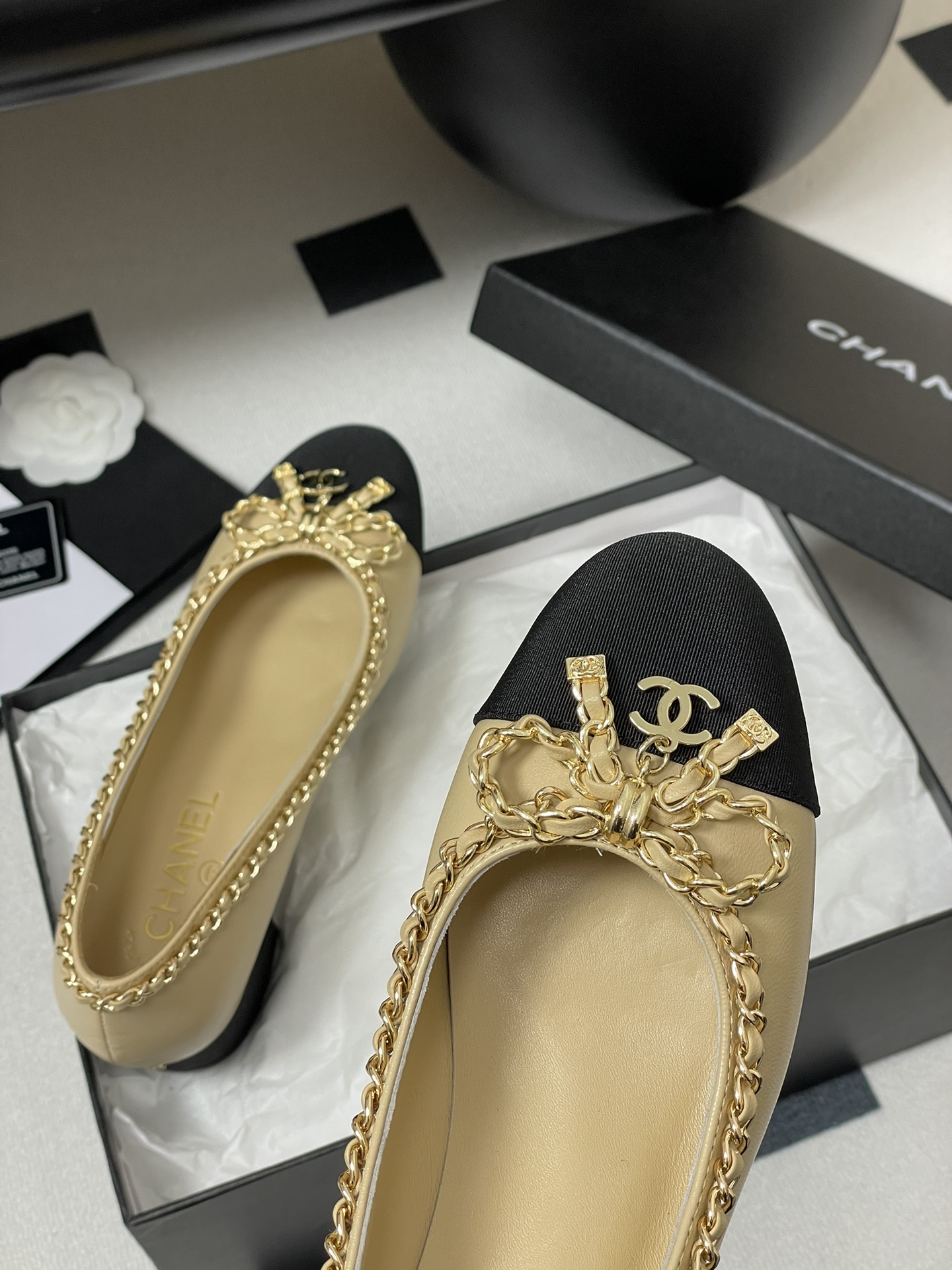 Chanel Inspired Chain Embellished Block Heel Pumps - Chic and Comfortable 9 i1743636167 7016 0