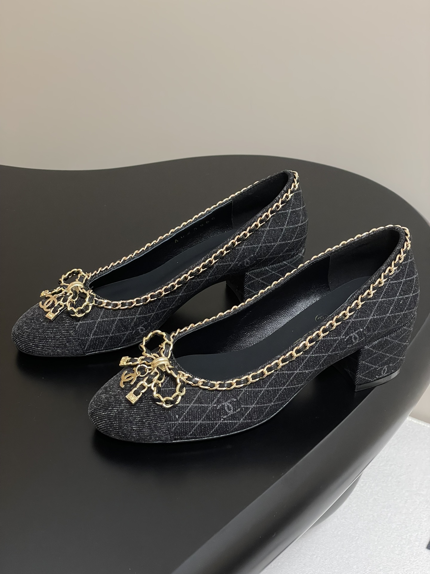 Chanel Denim Bow Chain Pumps - Classic Elegance and Comfort for Every Day 7 i1743636388 1356 3
